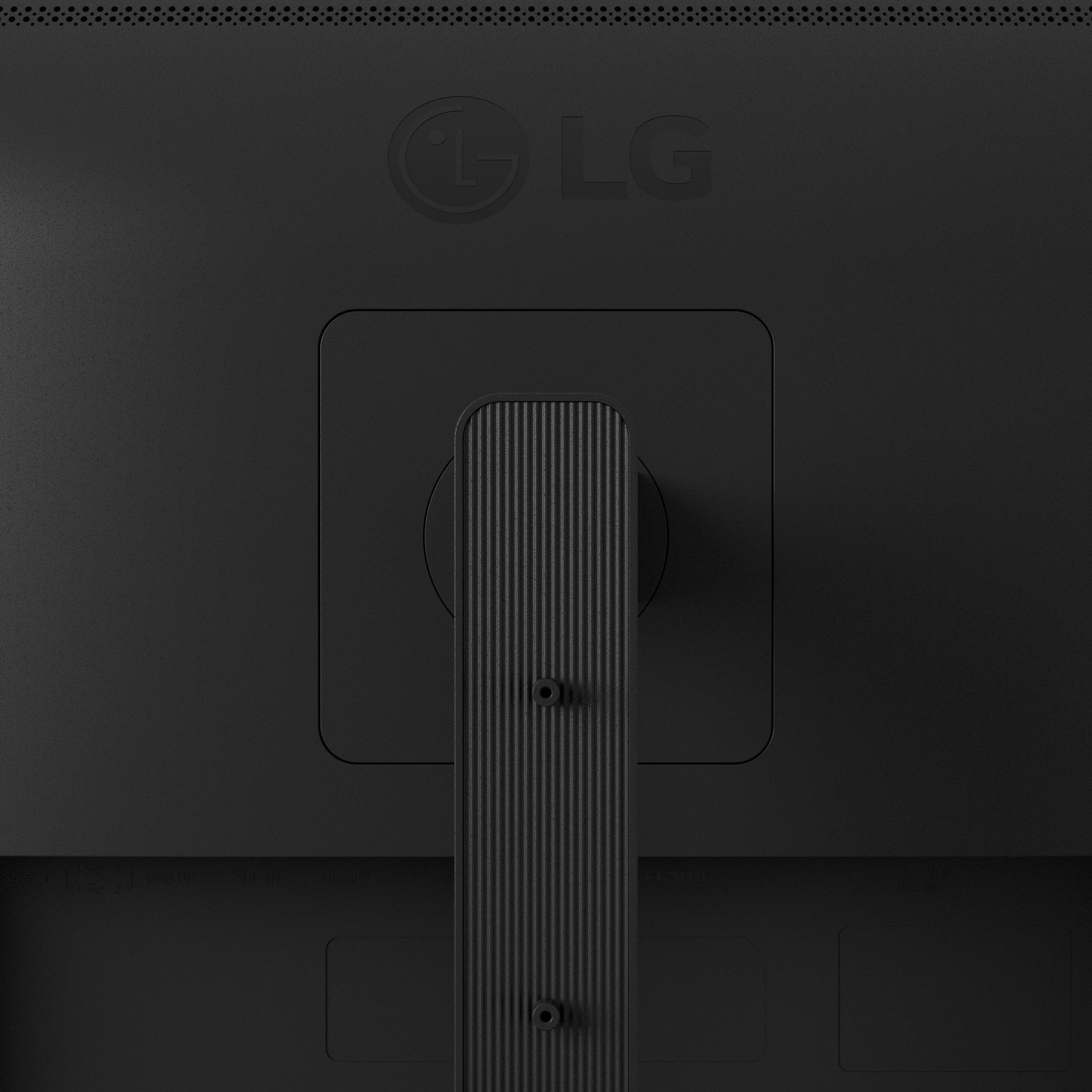Black - LG - LG Monitor 24BA450 24 Inch FHD 1080p 100Hz 5ms Response Time IPS Panel - 8