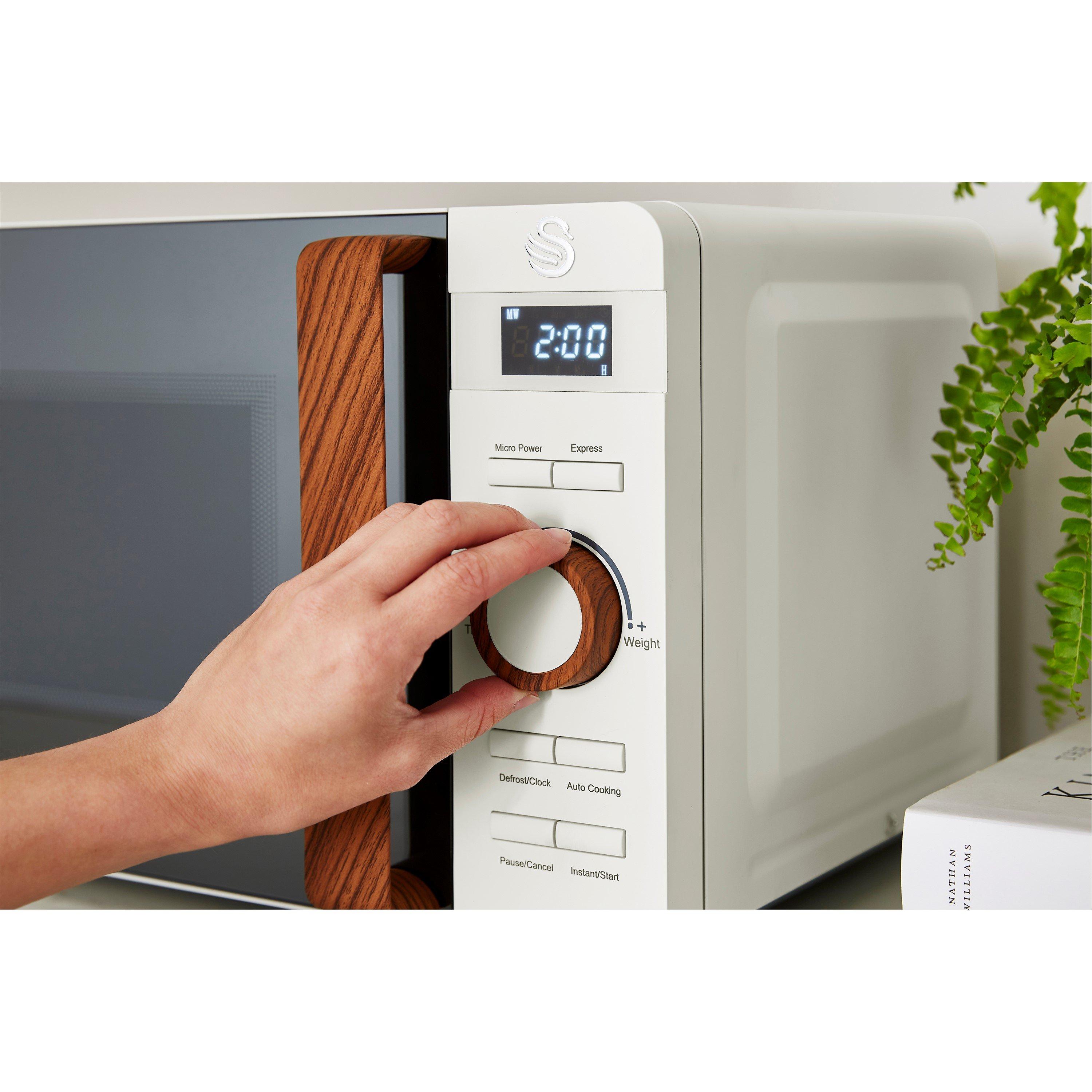 None - Swan - 1.7L Kettle, 4-Slice Toaster & 20L Microwave - 2