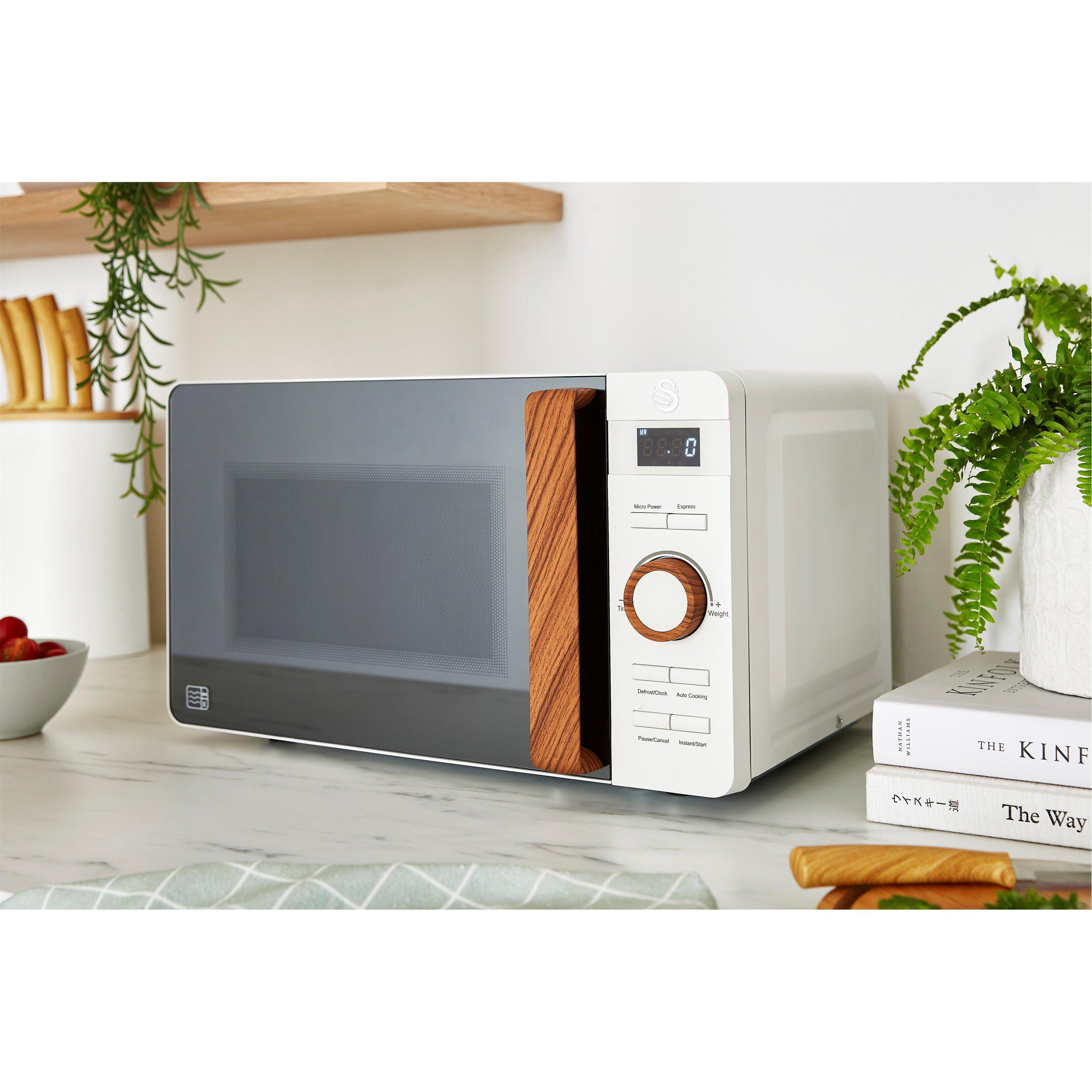 None - Swan - 1.7L Kettle, 4-Slice Toaster & 20L Microwave - 4