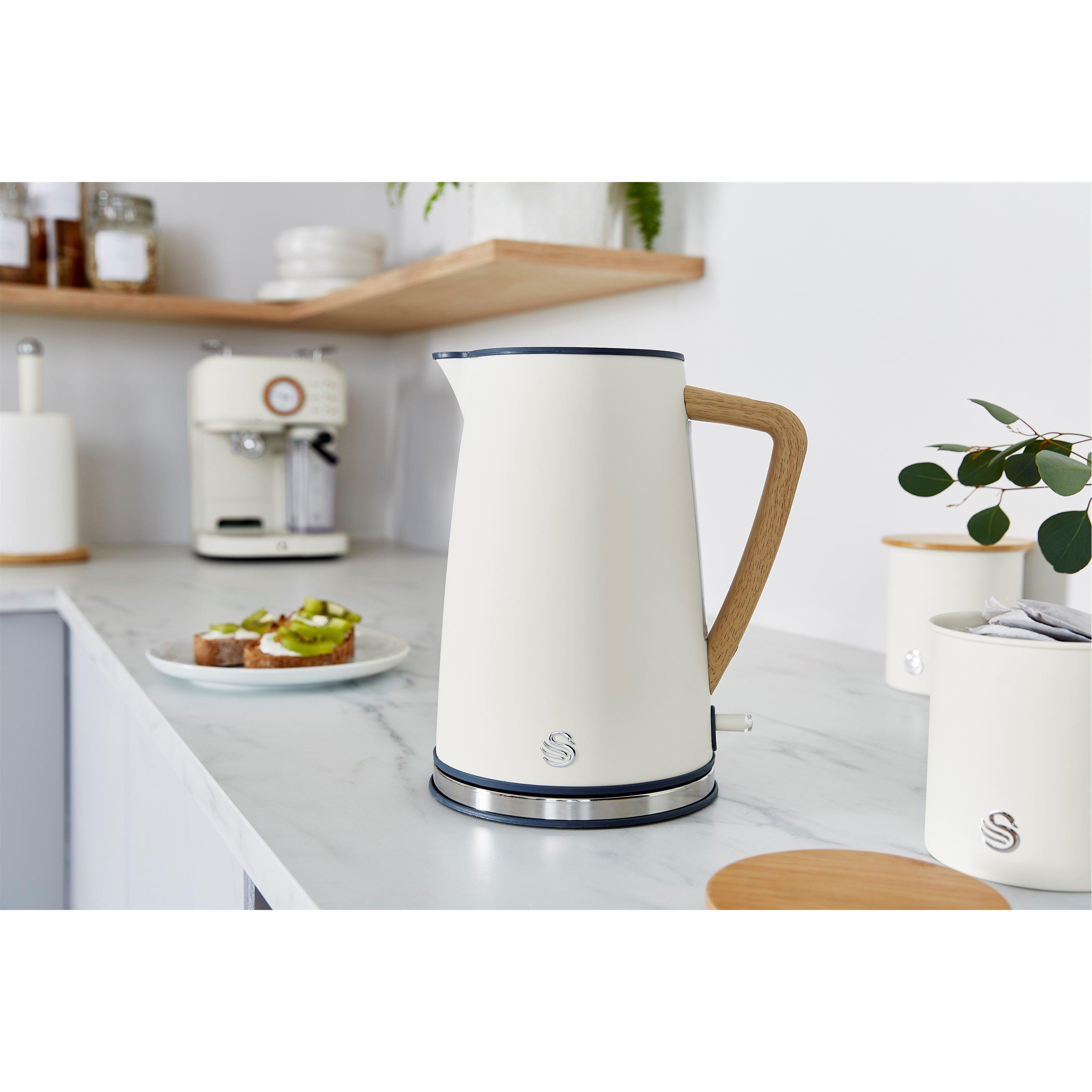 None - Swan - 1.7L Kettle, 4-Slice Toaster & 20L Microwave - 8