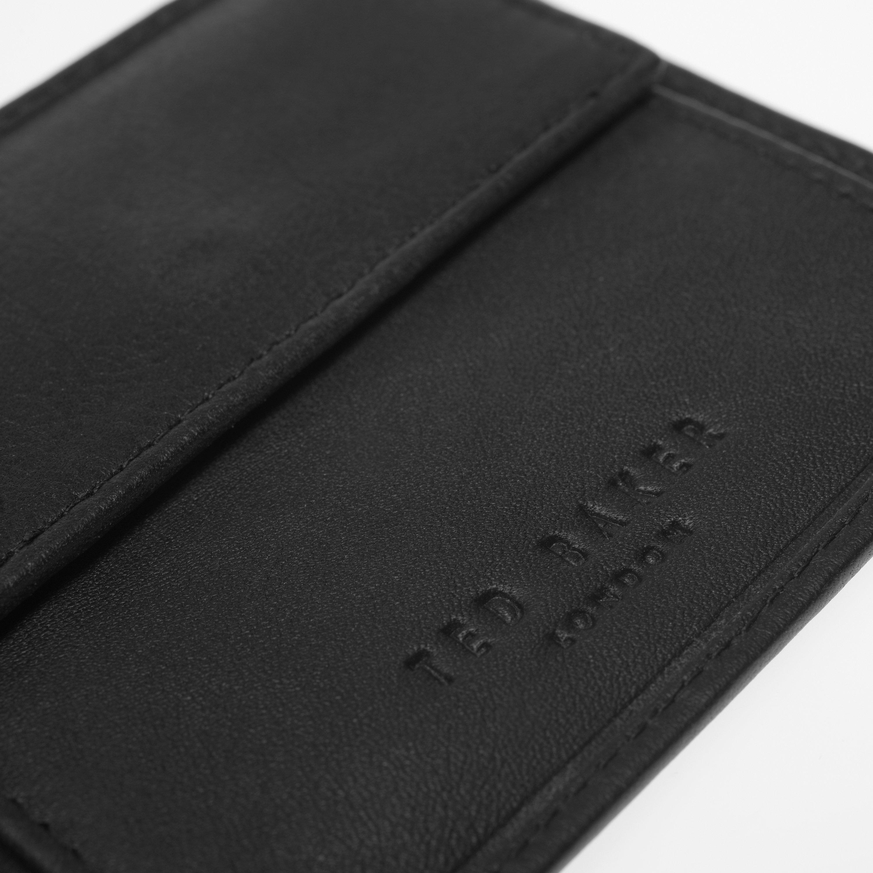 Black - Ted Baker - Men's Leather Billfold Wallet - 5
