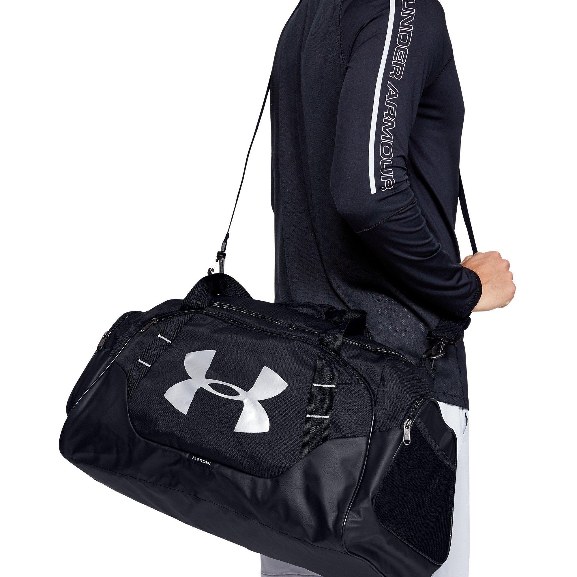 Blk/Blk/Silver - Under Armour - Undeniable 5.0 Medium Duffle Bag - 3