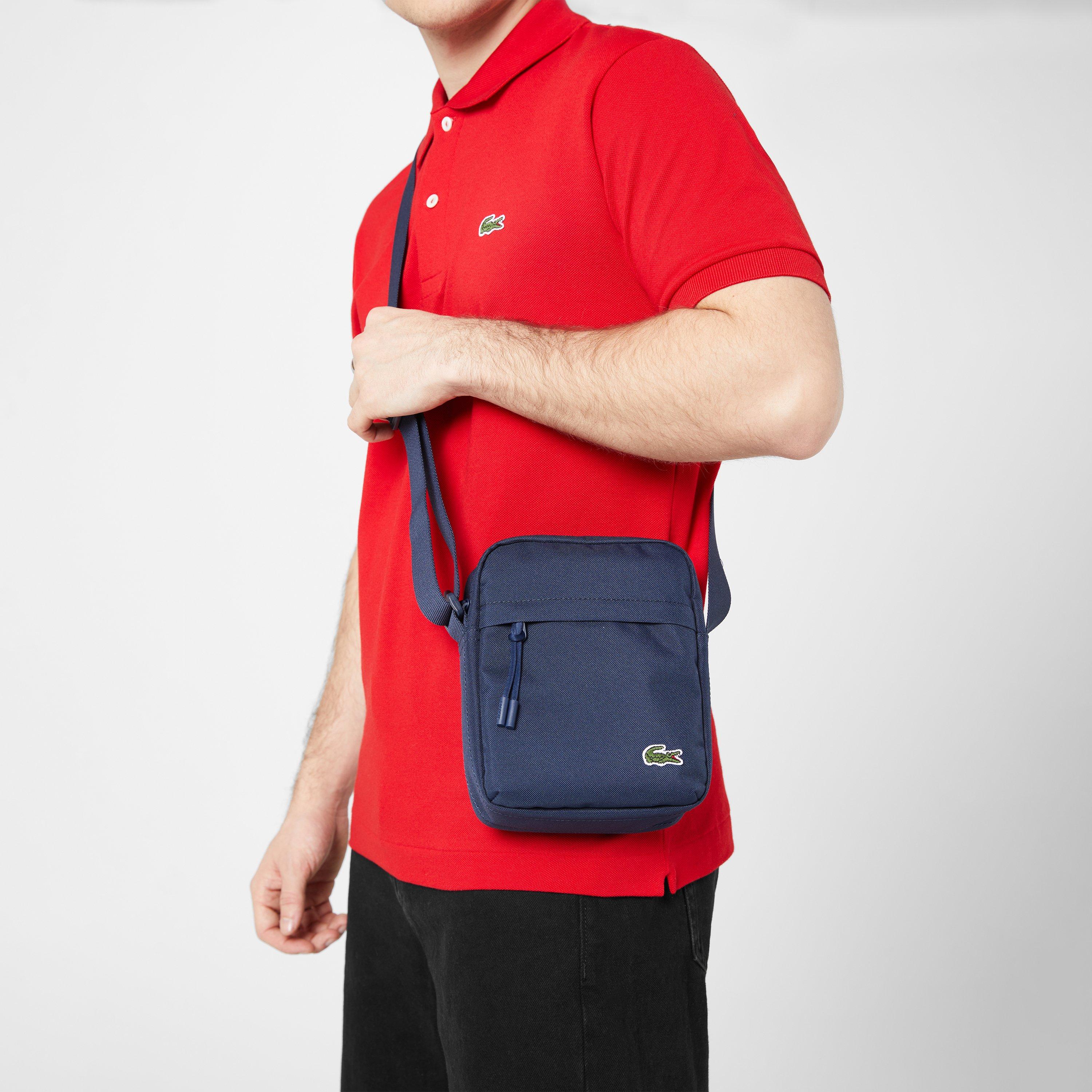 Navy L24 - Lacoste - Men's Vertical Cross Body Bag - 2