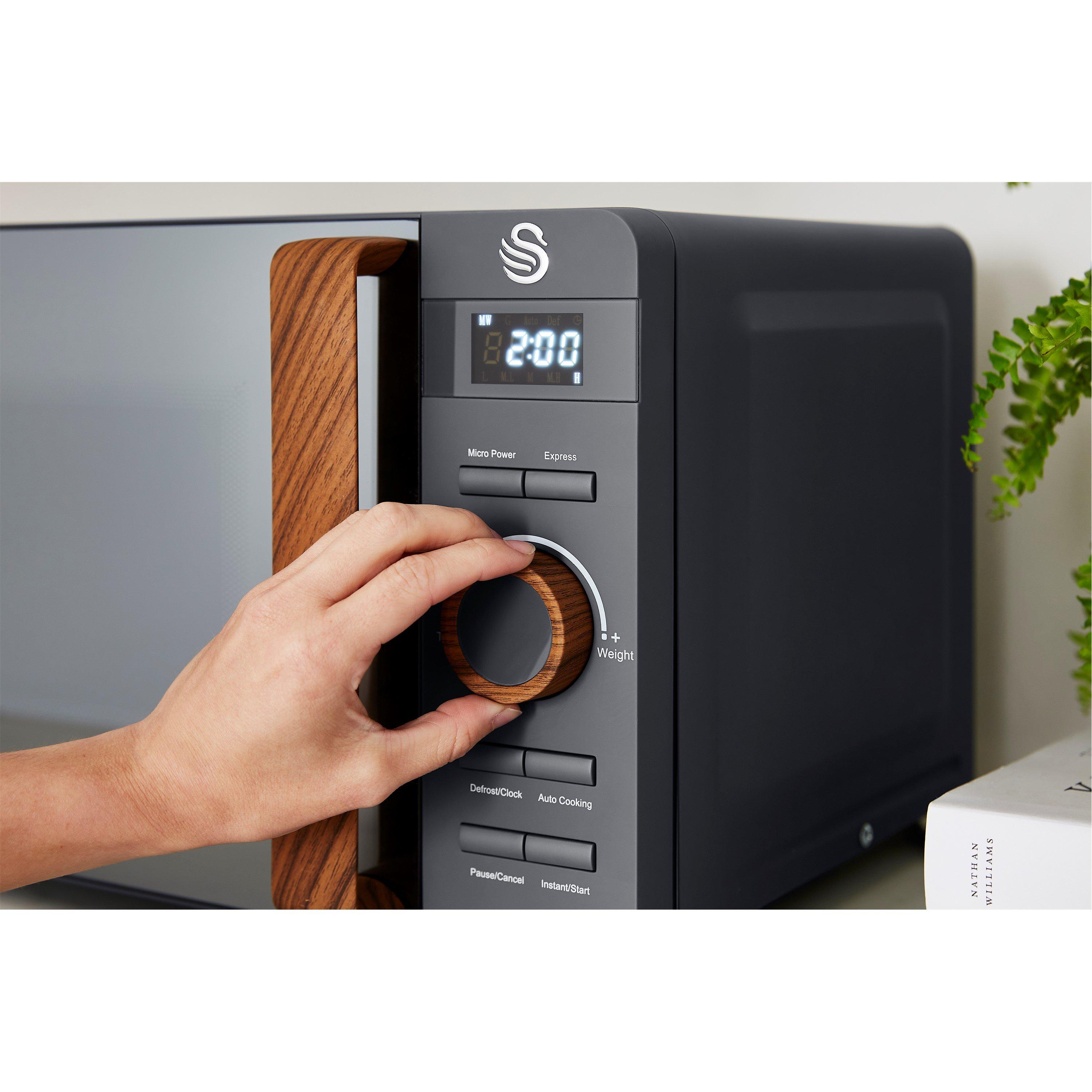 None - Swan - 1.7L Kettle, 2-Slice Toaster & 20L Microwave - 6