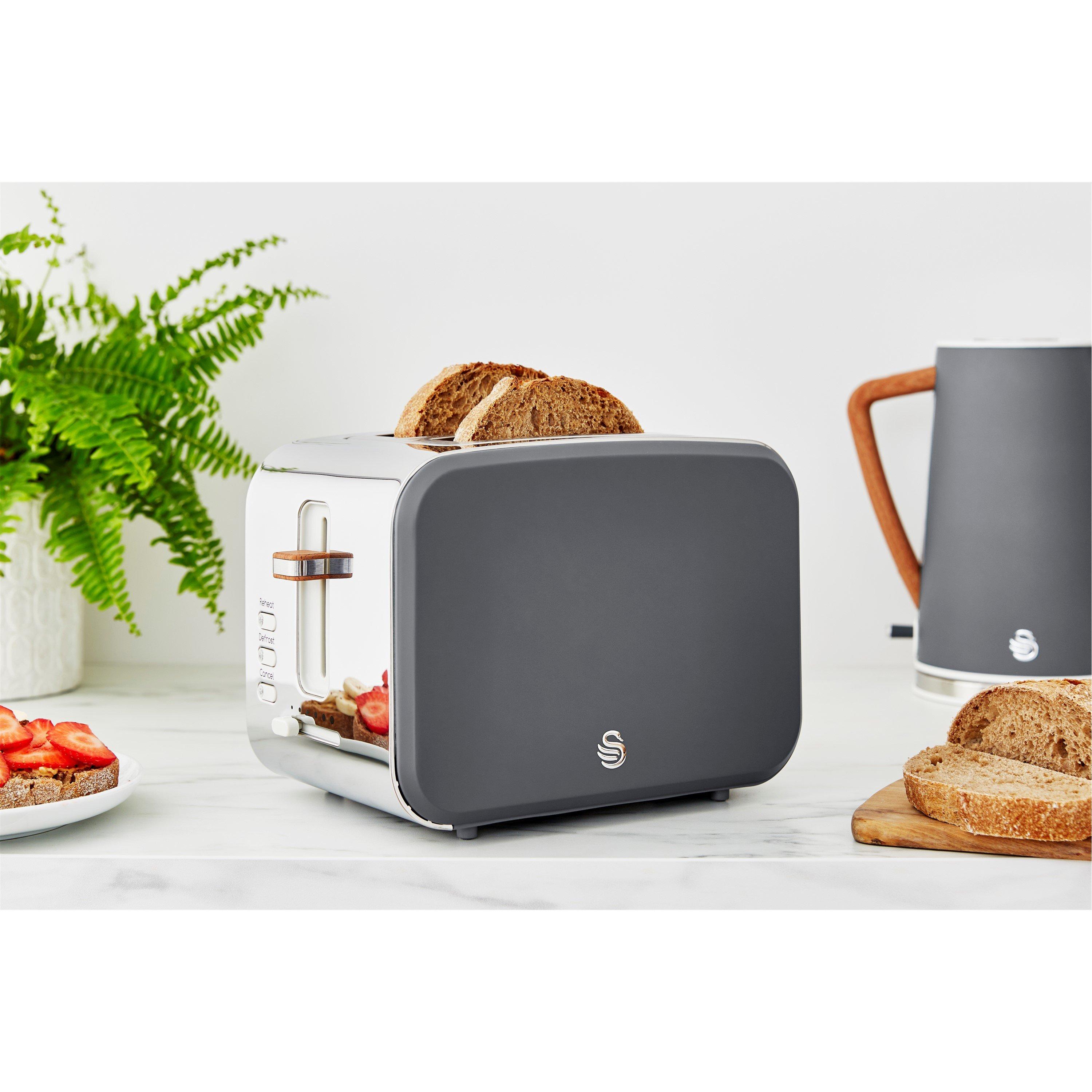 None - Swan - 1.7L Kettle, 2-Slice Toaster & 20L Microwave - 7
