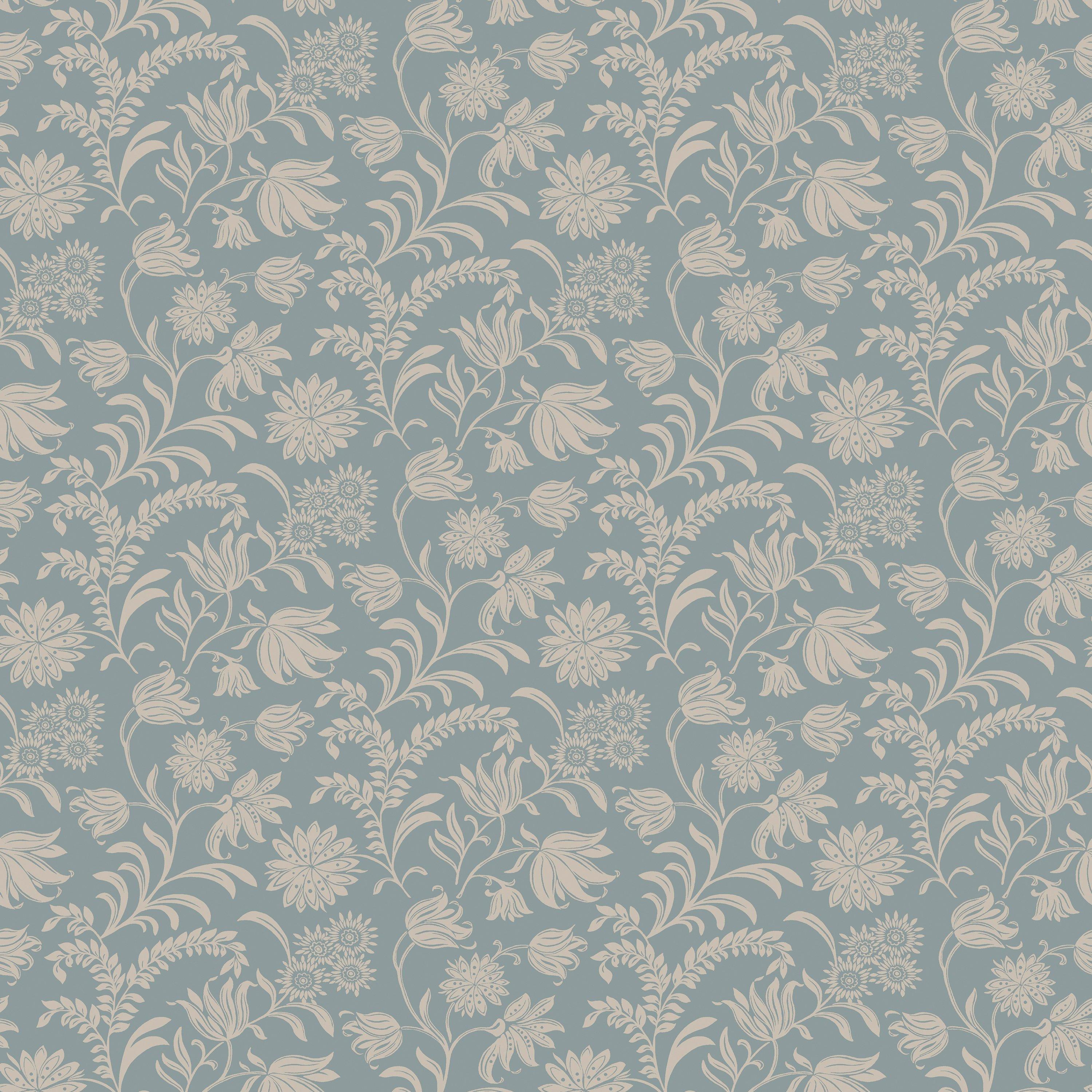 Blue - Laura Ashley - Hemingway Seaspray Wallpaper - 2