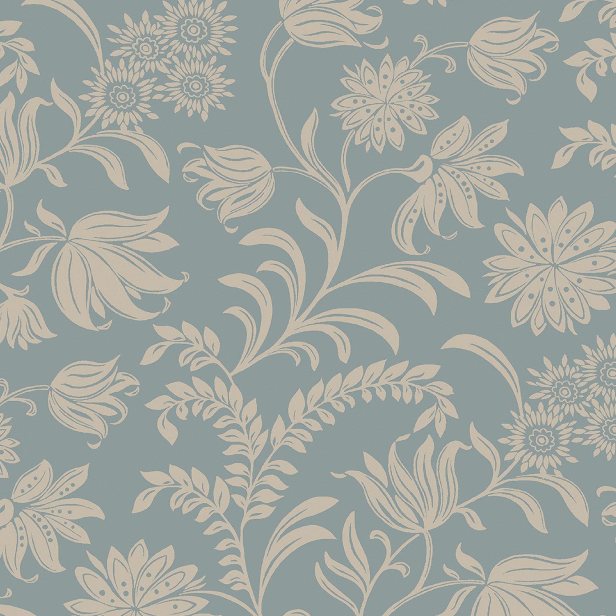 Blue - Laura Ashley - Hemingway Seaspray Wallpaper - 4