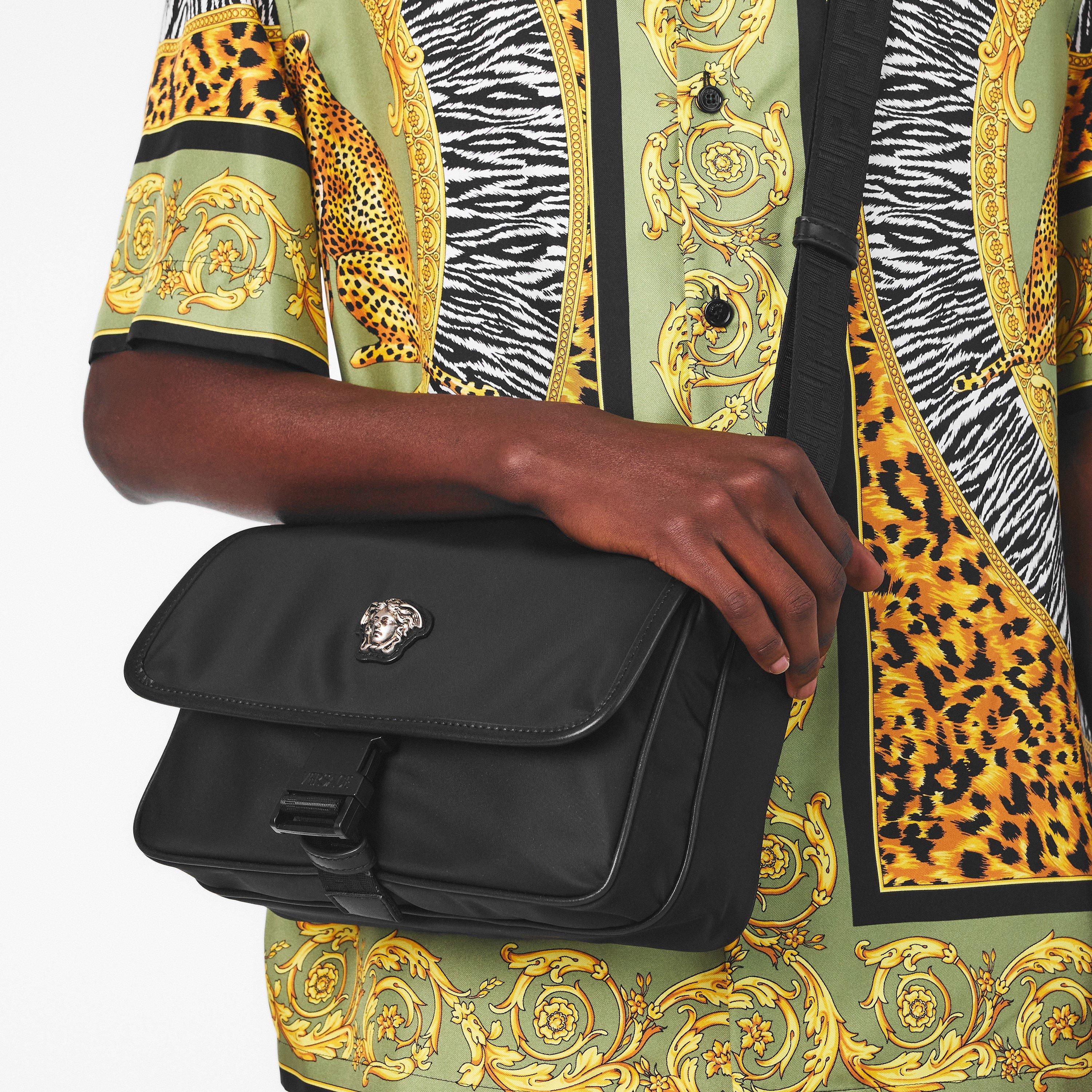 Black - Versace - Men's Messenger Bag - 3