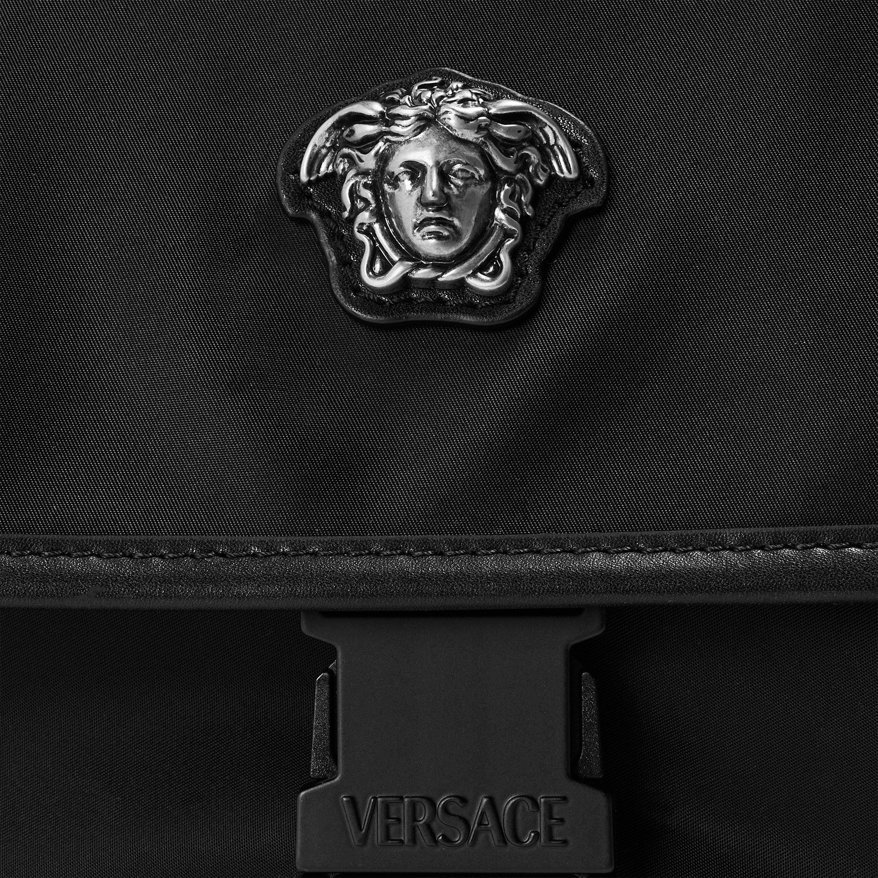 Black - Versace - Men's Messenger Bag - 4