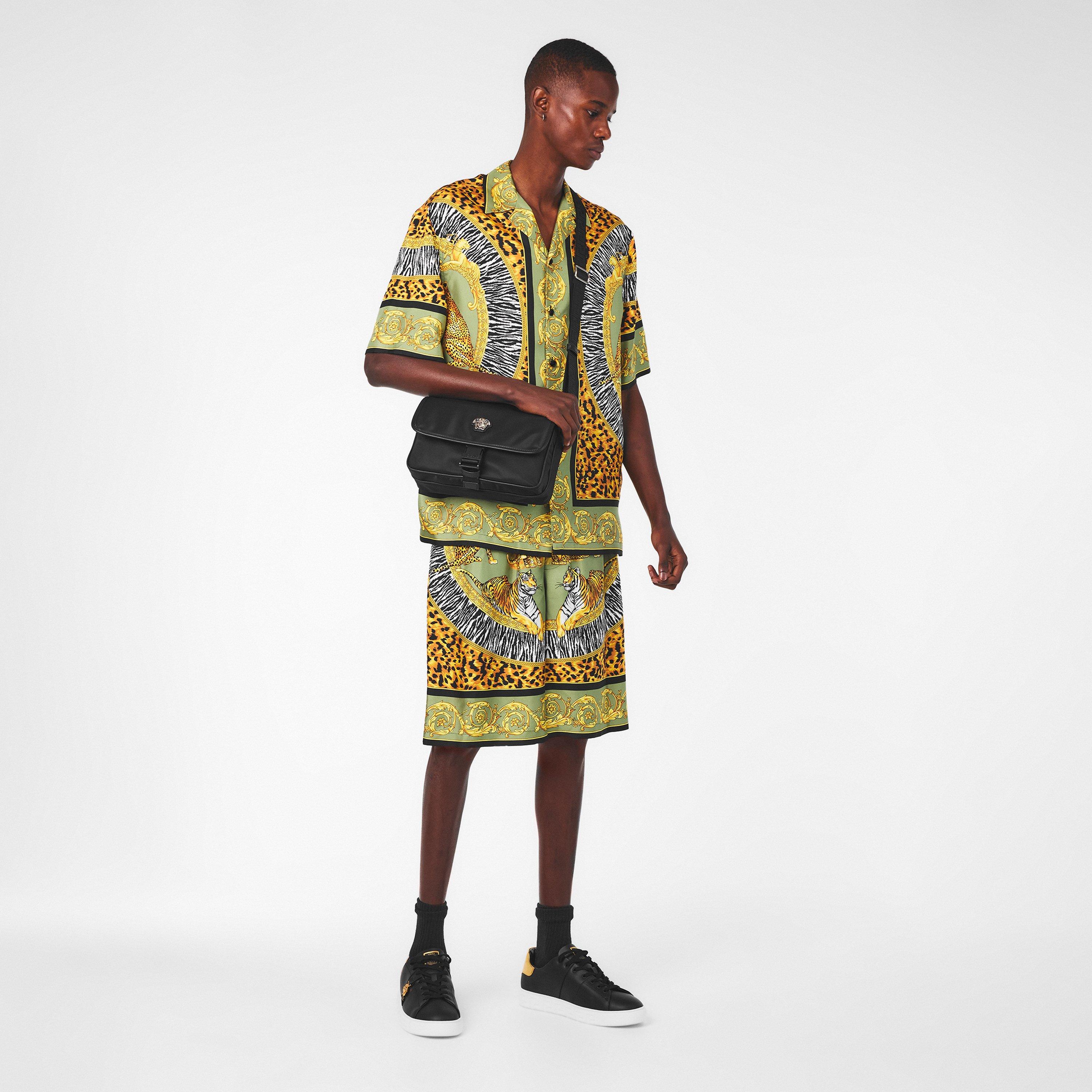 Black - Versace - Men's Messenger Bag - 6