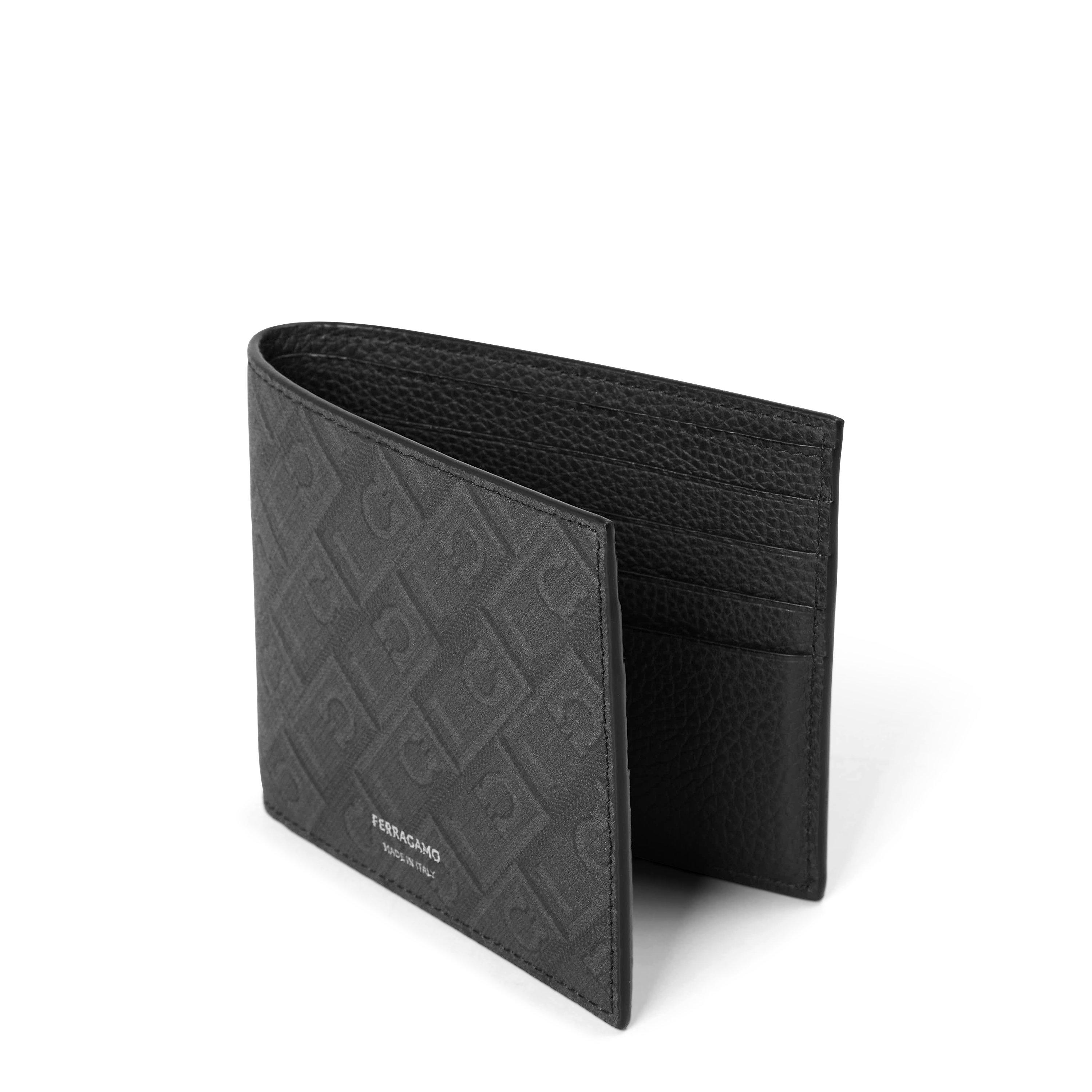Nero/Grigio - Ferragamo - FG Monogram Billfold Sn63 - 3