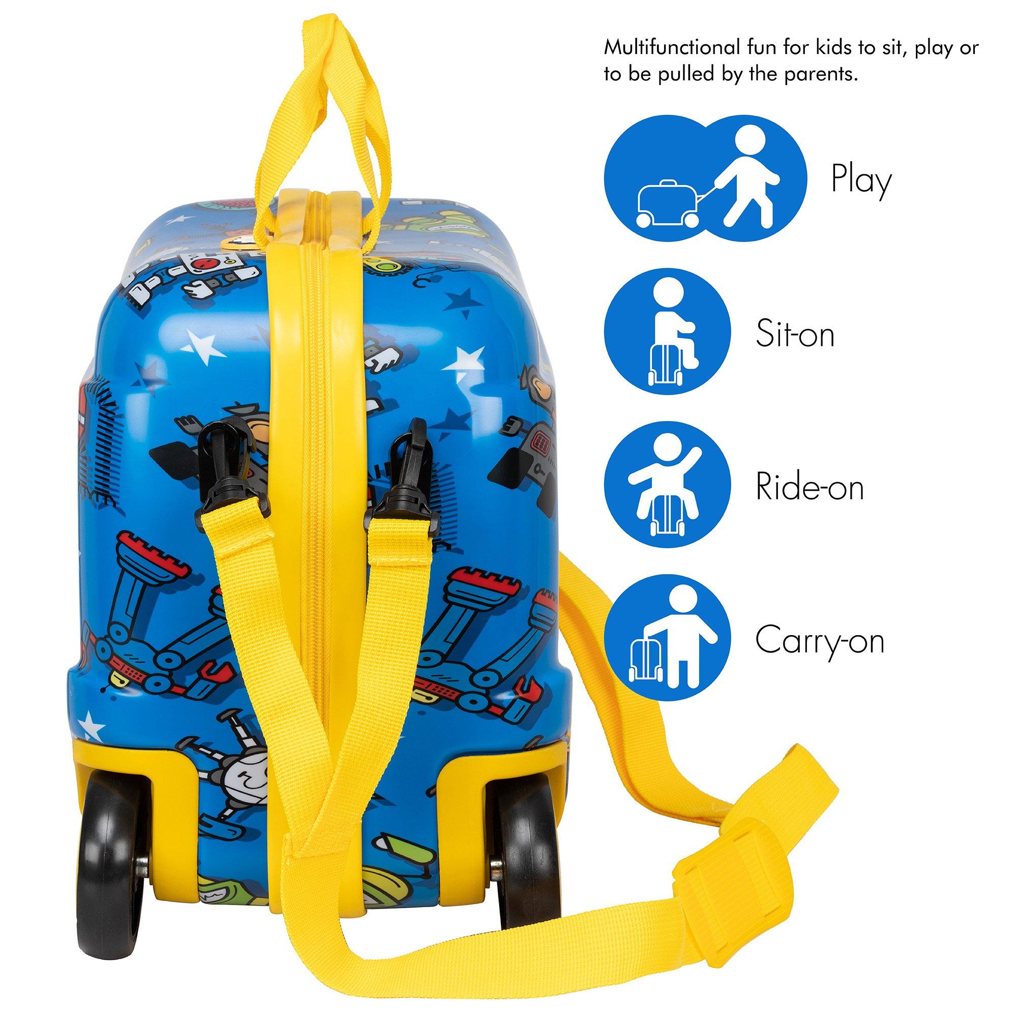 Blue - Star - Wheelie Case - 3