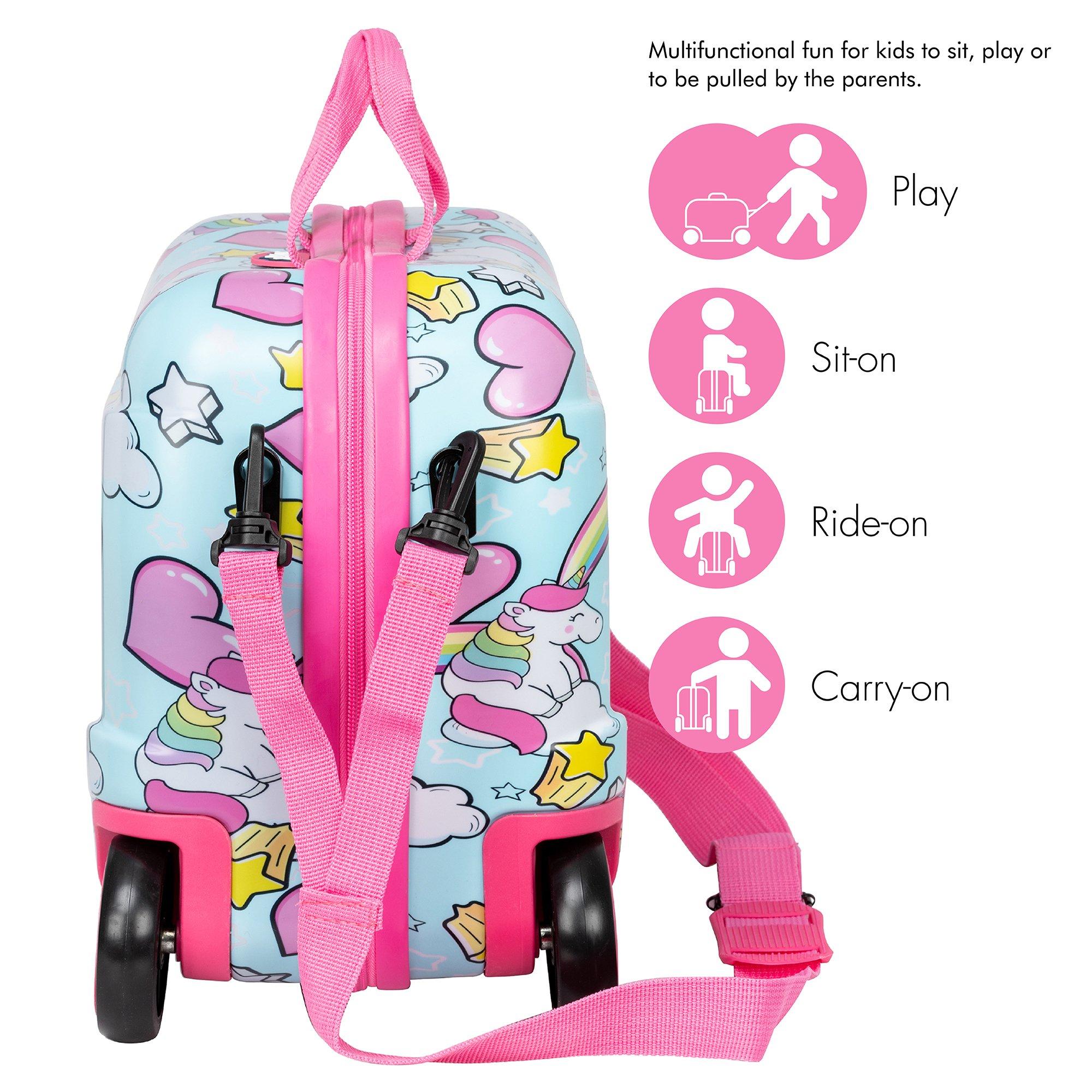 Pink - Star - Wheelie Case - 3