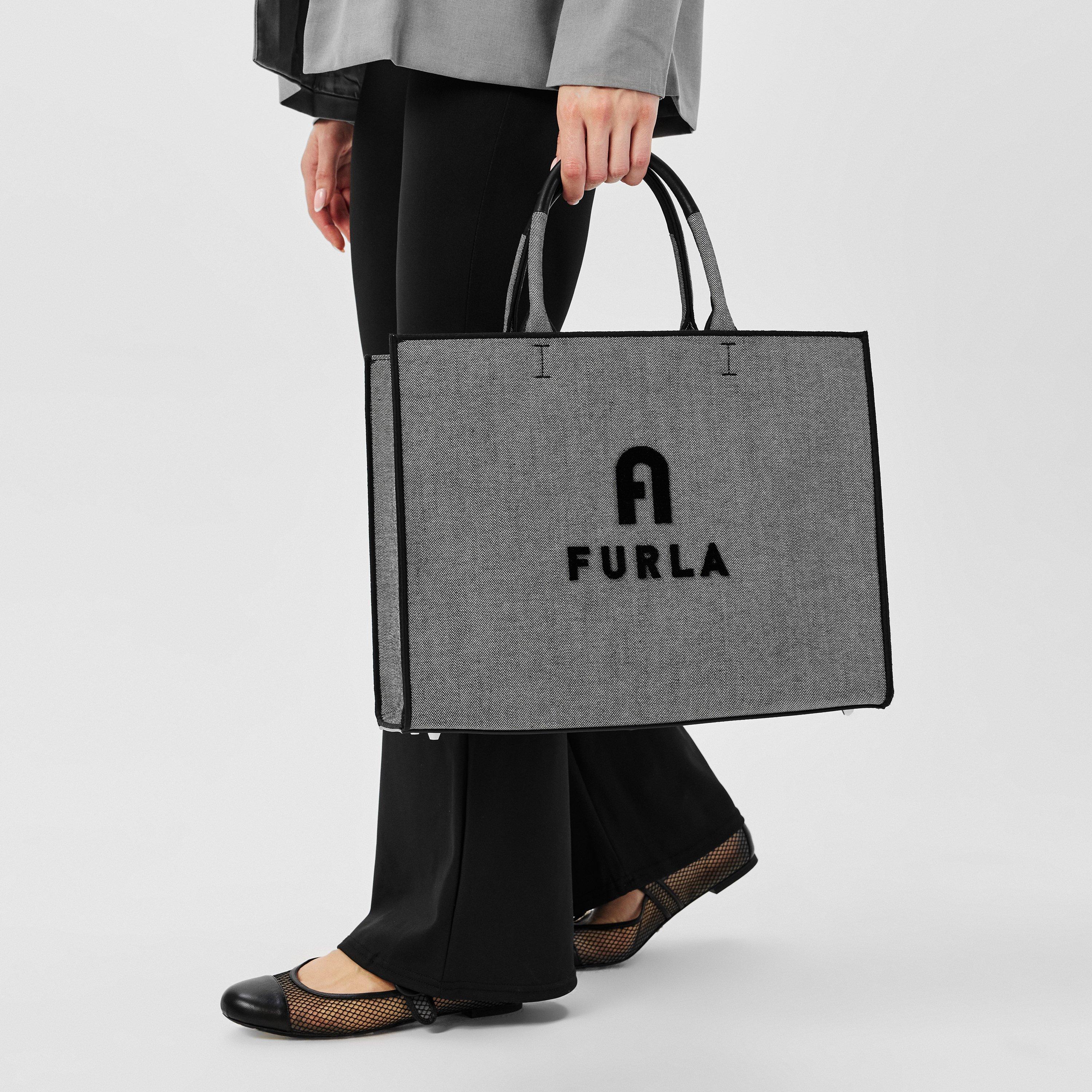 GreyBlack - Furla - Women's Jaq Large Tote Bag - 3