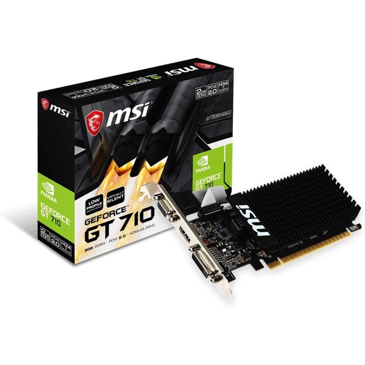 Crna - MSI - MSI GT710 2GD3H LP GPU - 1