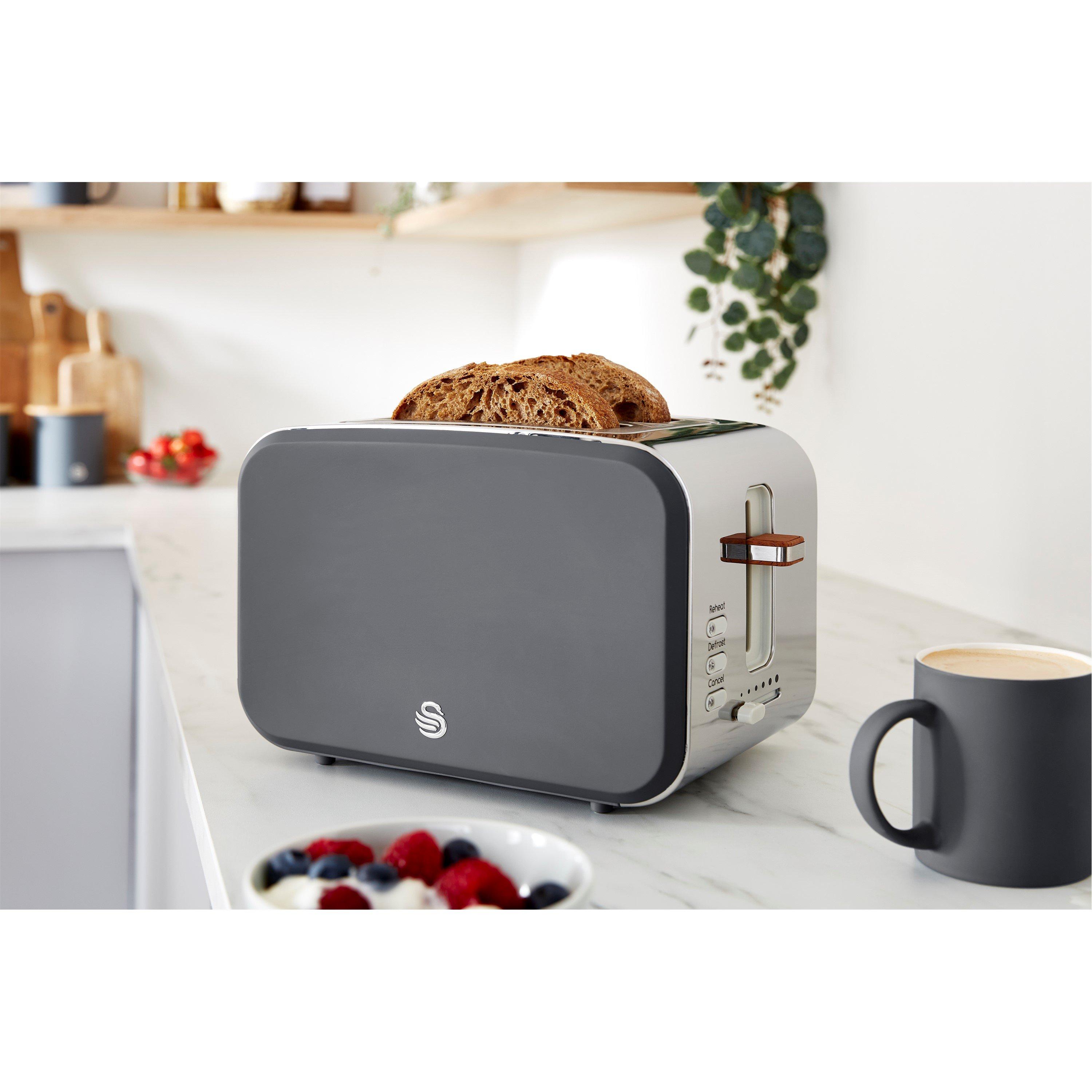 None - Swan - Nordic 1.7L Kettle and 2-Slice Toaster - 2
