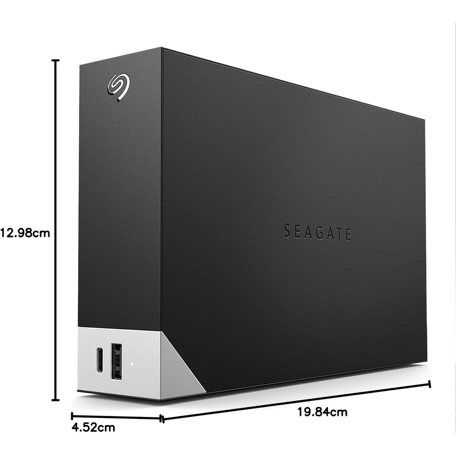 Zwart - Seagate - Touch Hub 20TB External HDD – USB-C & USB 3.0 port for Desktop Workstation Laptops & Mac - 11