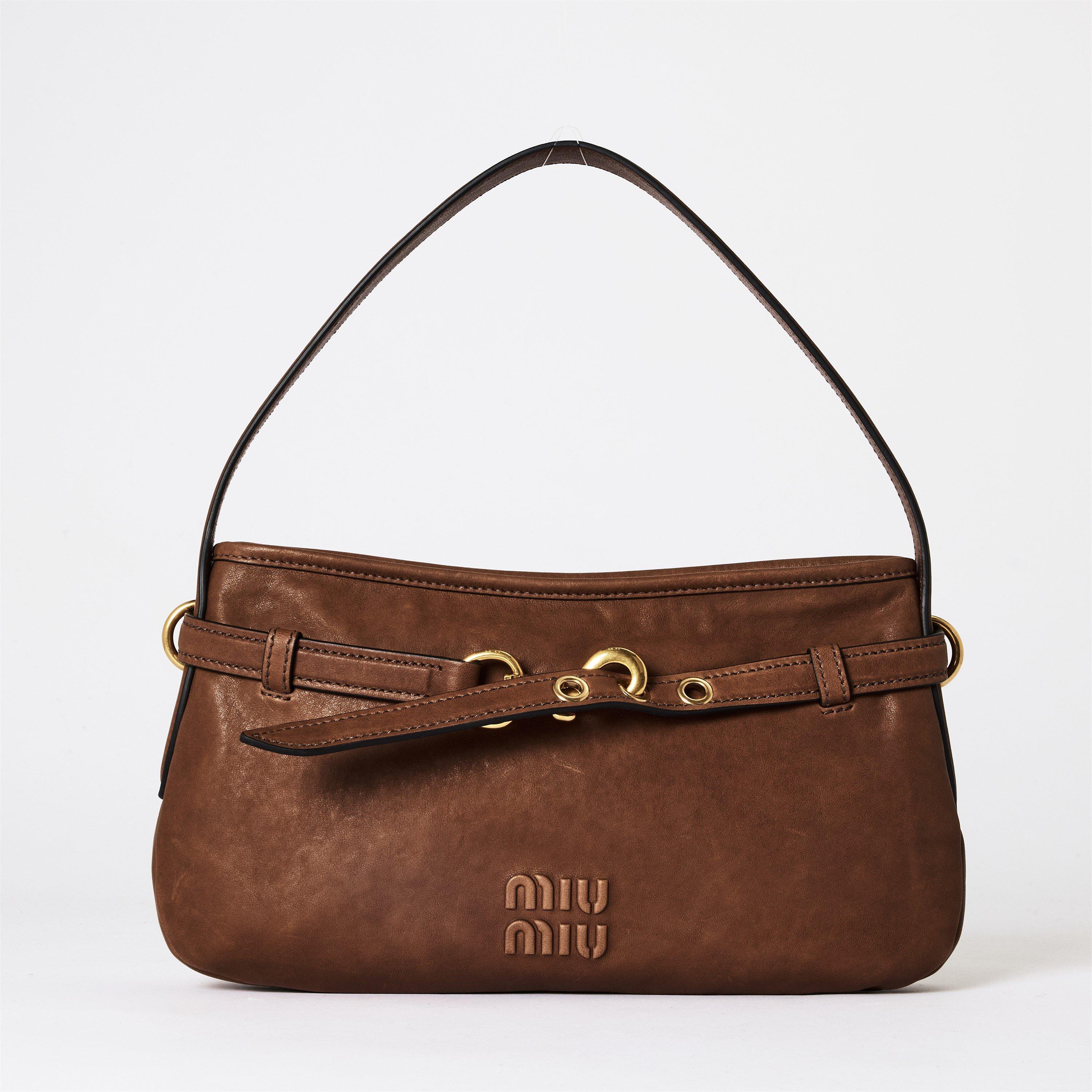 Miu Miu Aventure Nappa Leather Bag - Rovere
