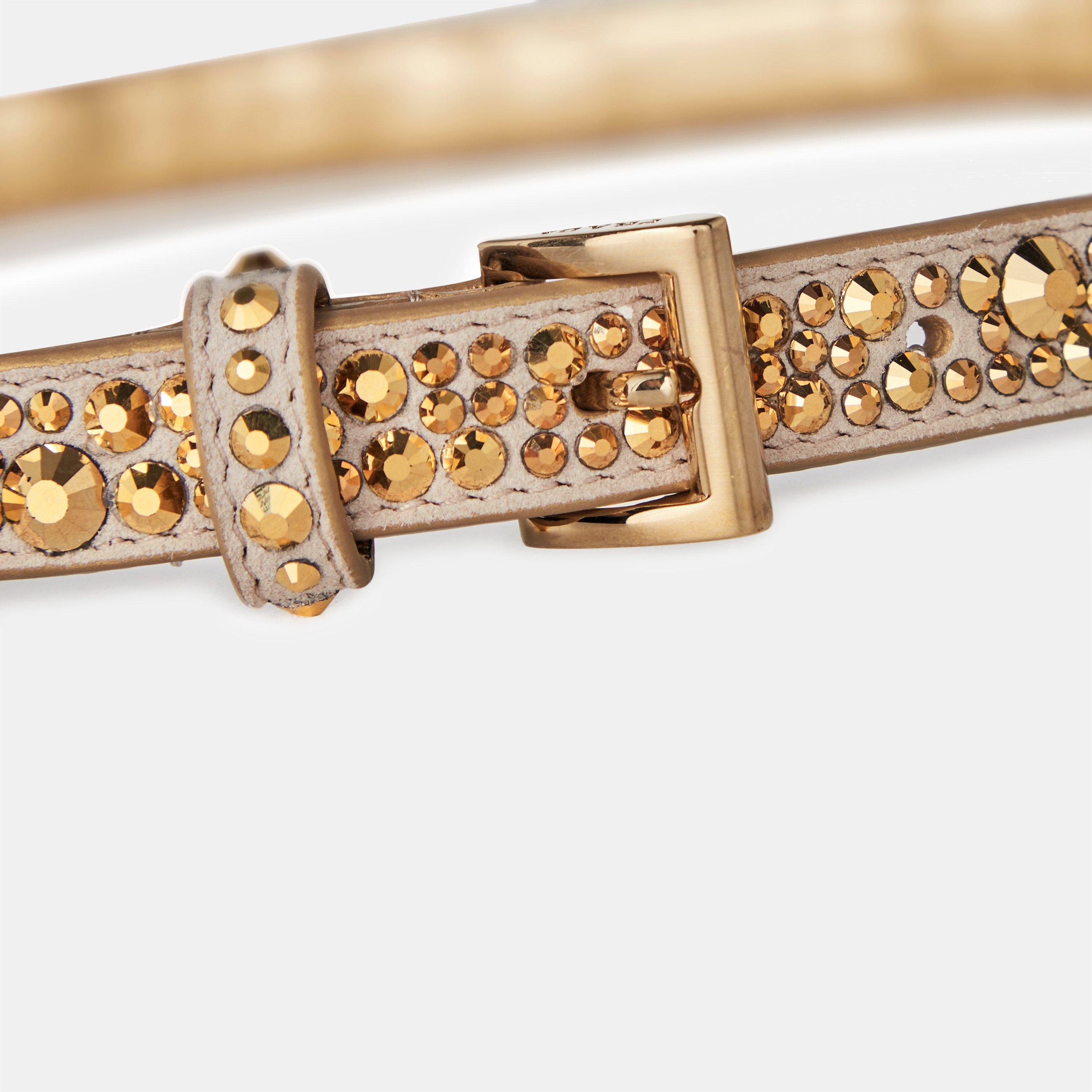 Gold F0522 - Prada - Crystal Degrade Belt - 4