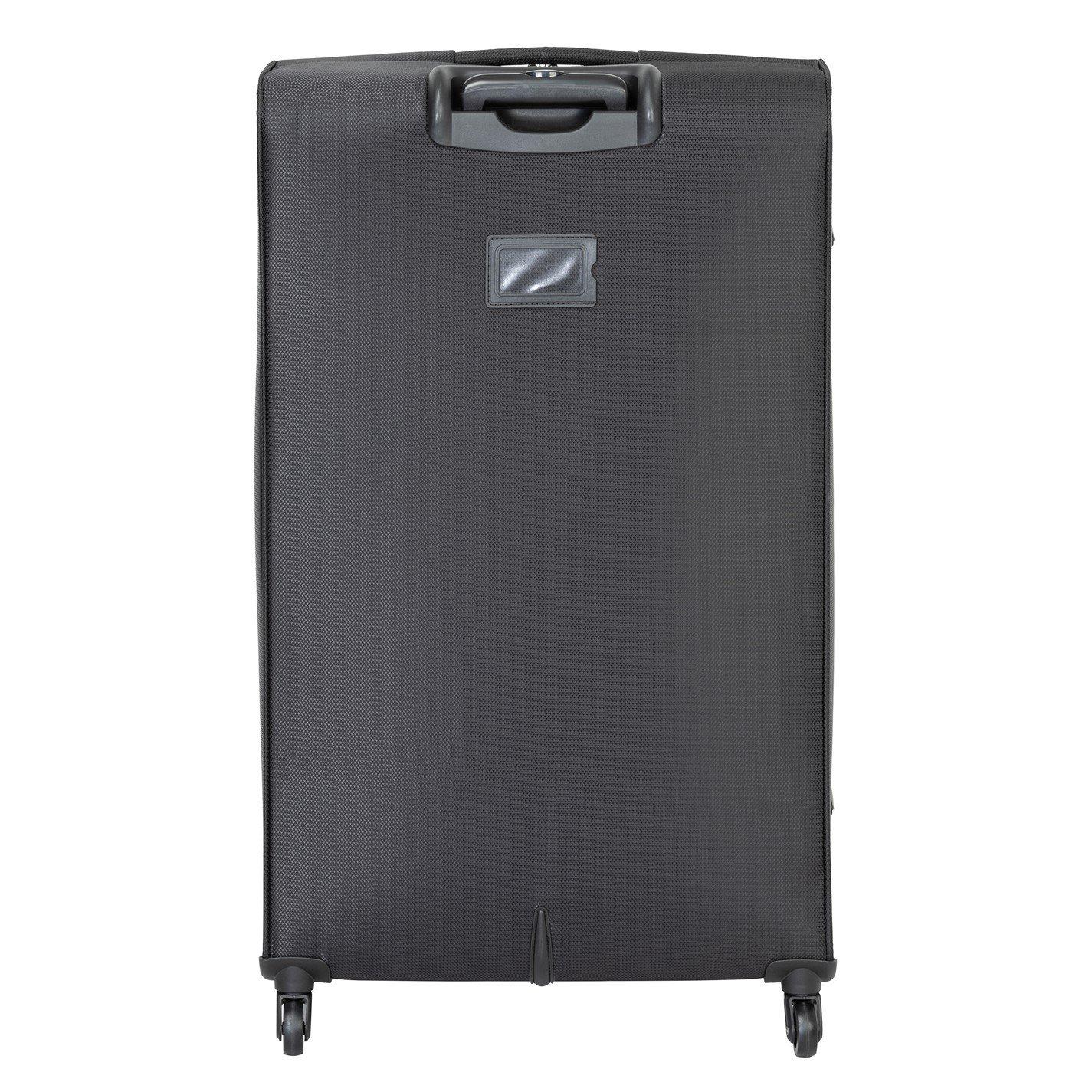 Black - Linea - Sorento Fabric Soft Shell Suitcase - 2