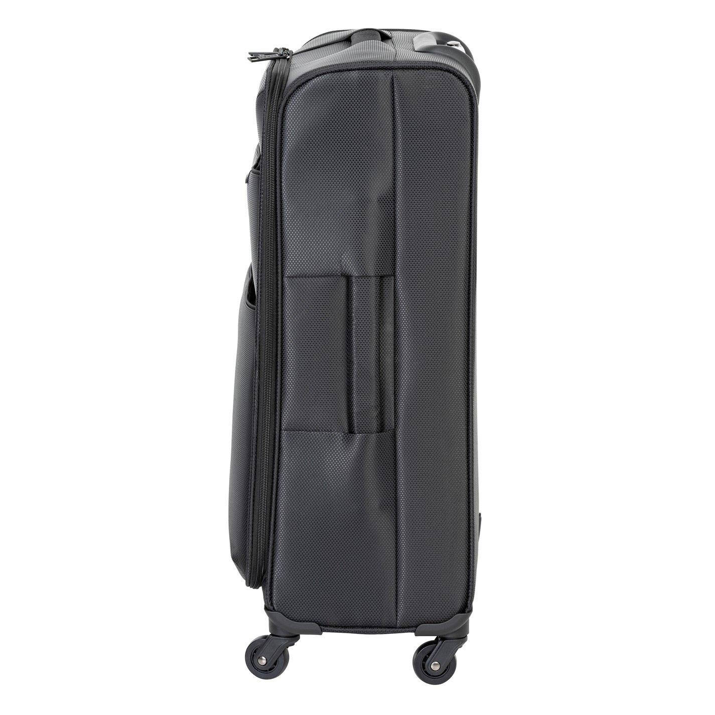 Black - Linea - Sorento Fabric Soft Shell Suitcase - 5