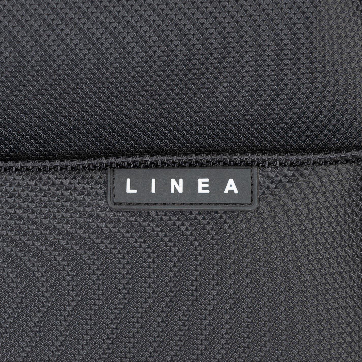 Black - Linea - Sorento Fabric Soft Shell Suitcase - 6