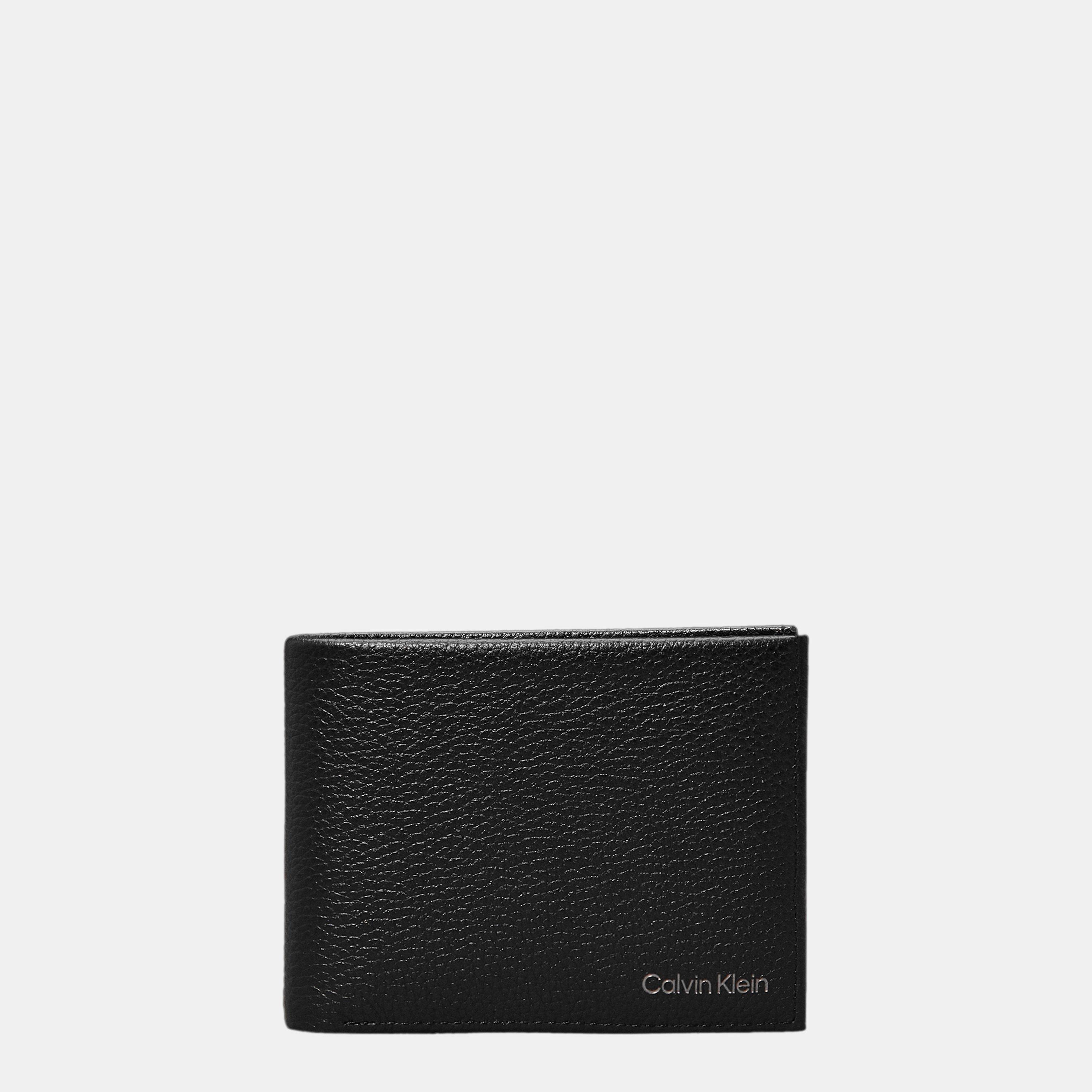 CK Black - Calvin Klein - Men's Warmth Leather Billfold Wallet - 1