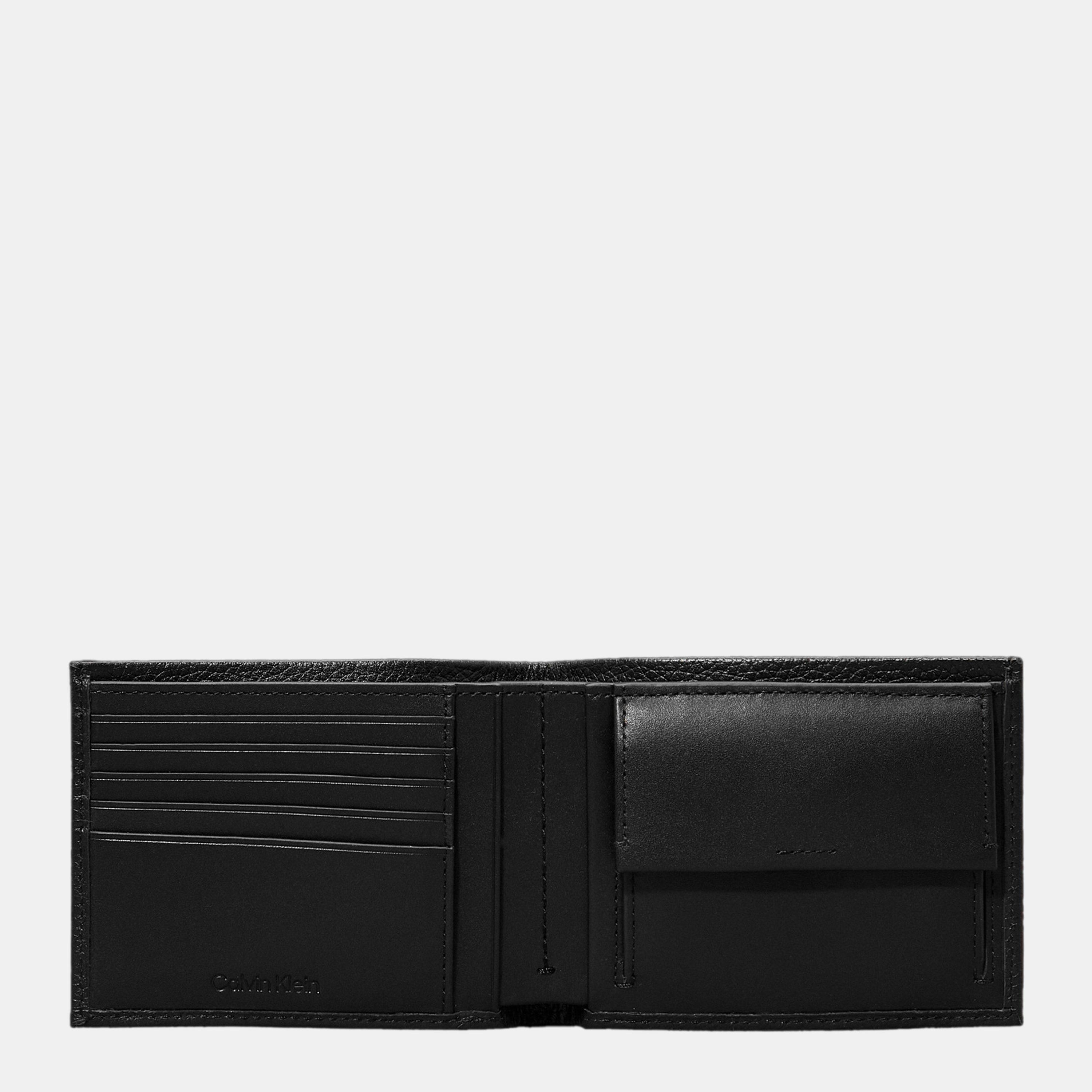 CK Black - Calvin Klein - Men's Warmth Leather Billfold Wallet - 3