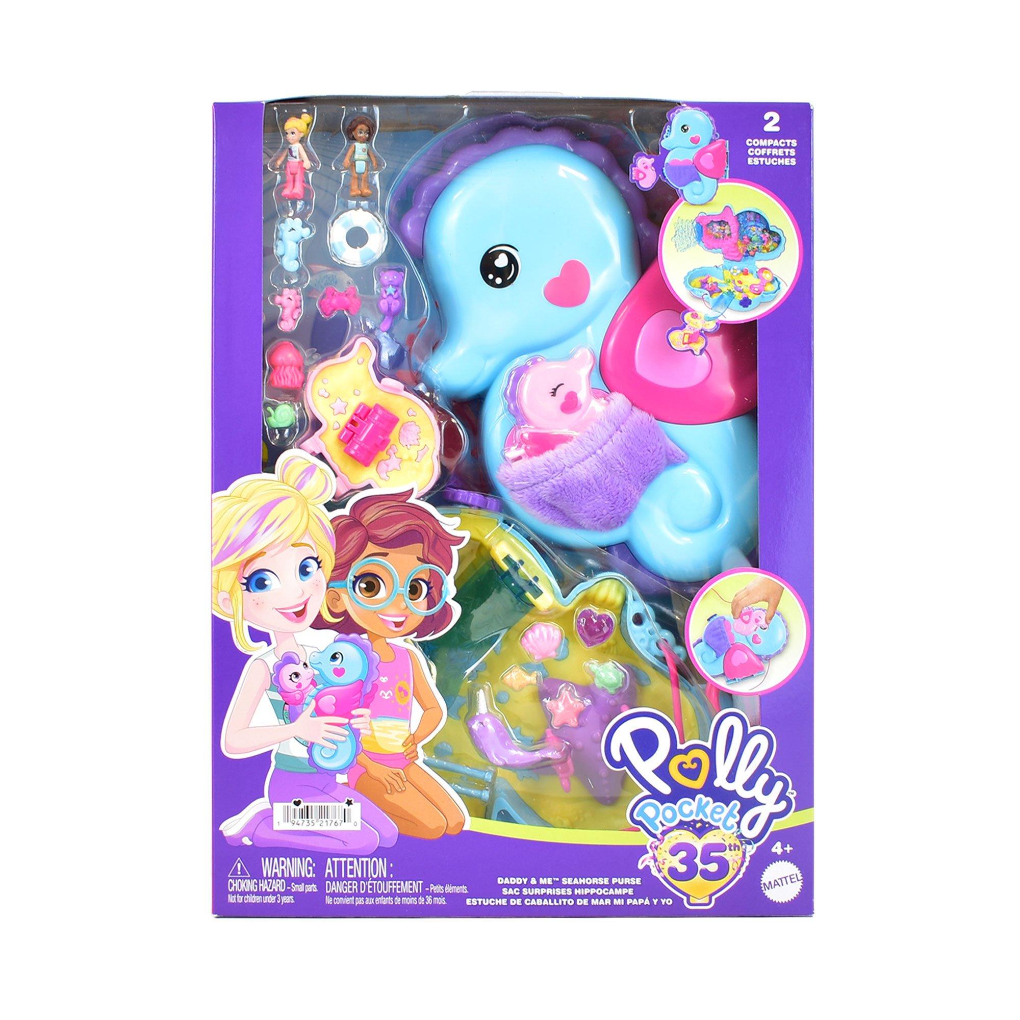 Mattel Polly Pocket Seahorse Dad Doll Set