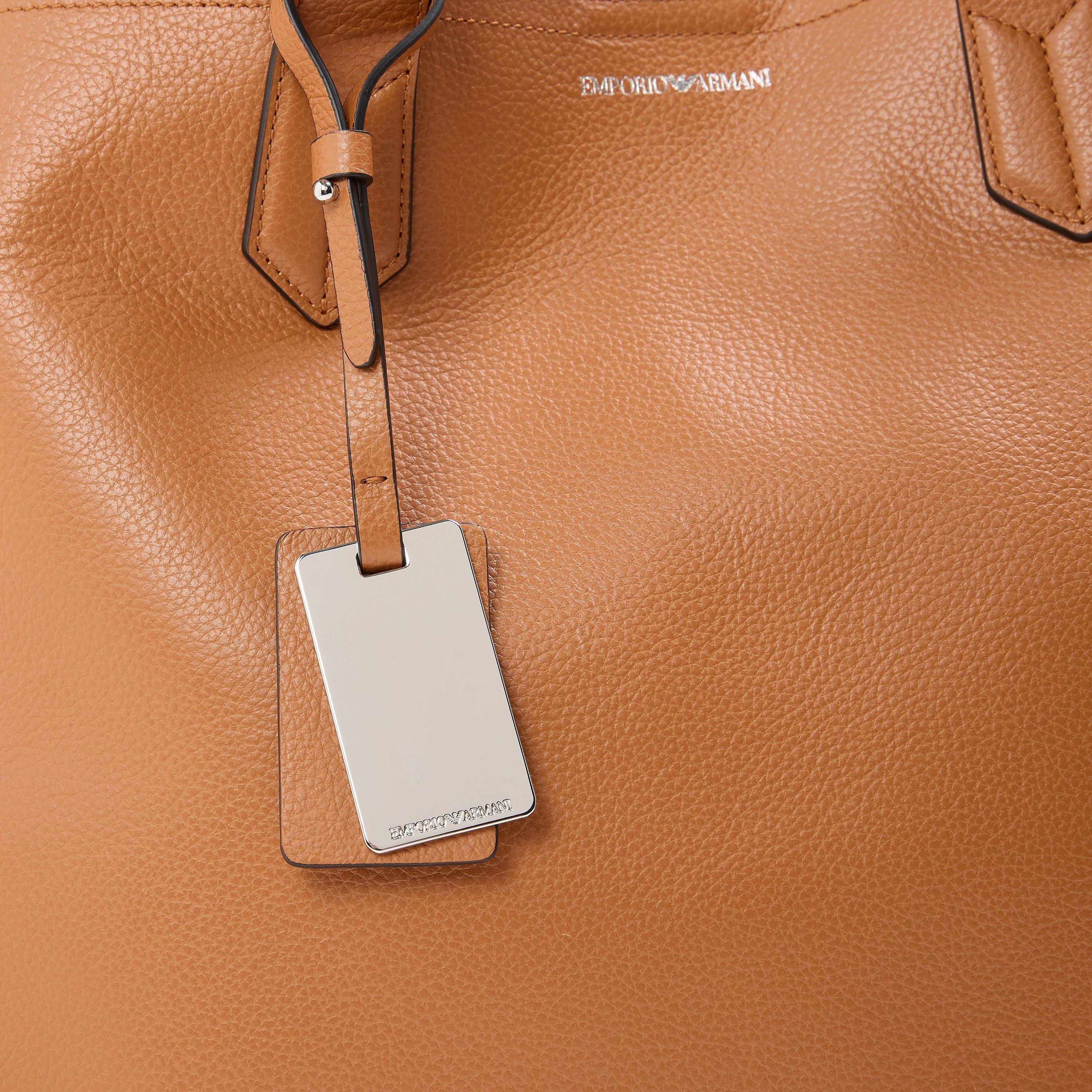 Cuoio F./Cuoio - Emporio Armani - Women's Tote Bags - 3