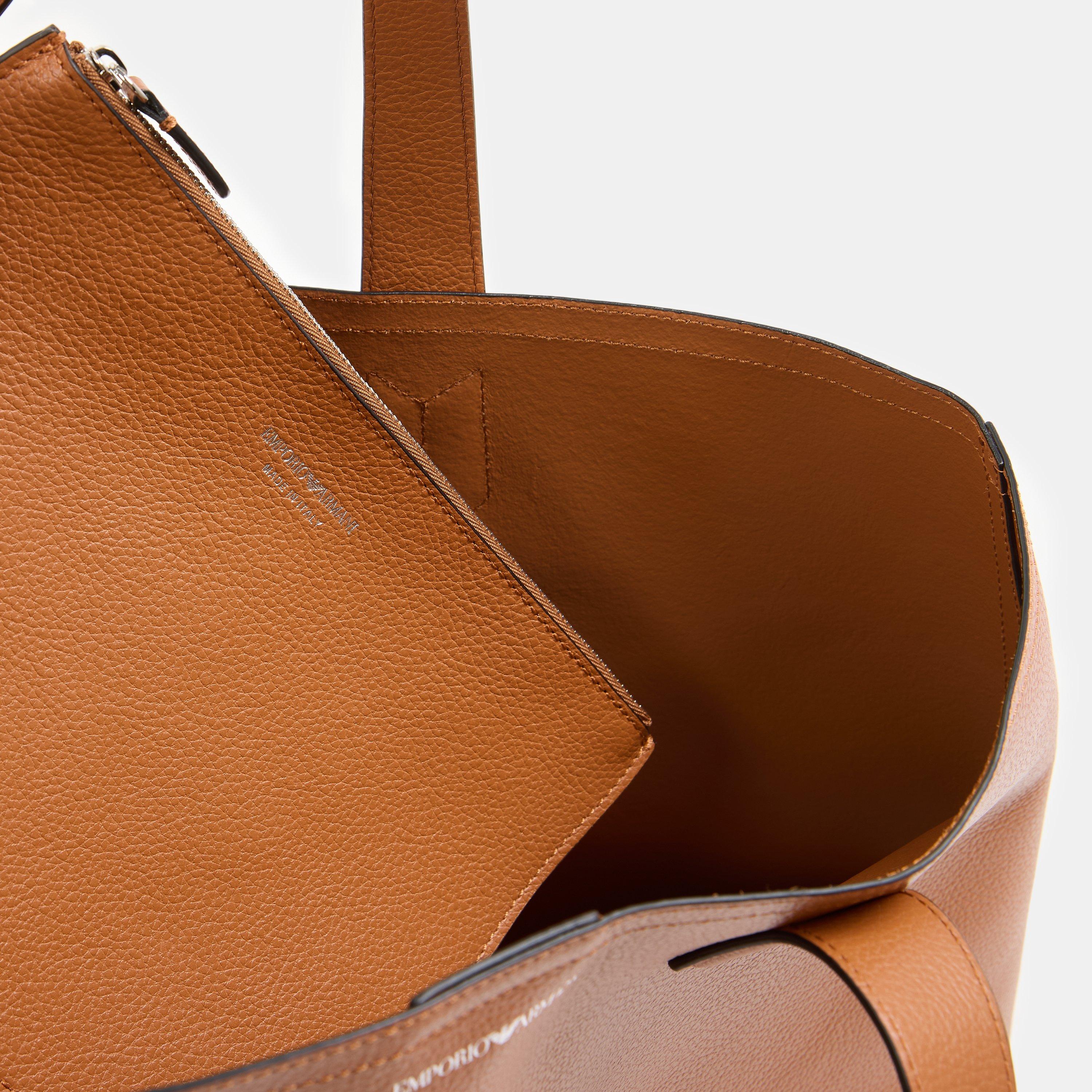 Cuoio F./Cuoio - Emporio Armani - Women's Tote Bags - 4
