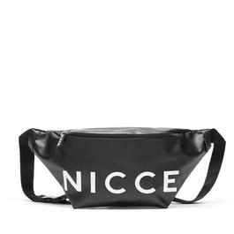 Nicce Coccinelle logo-print leather makeup bag Bianco