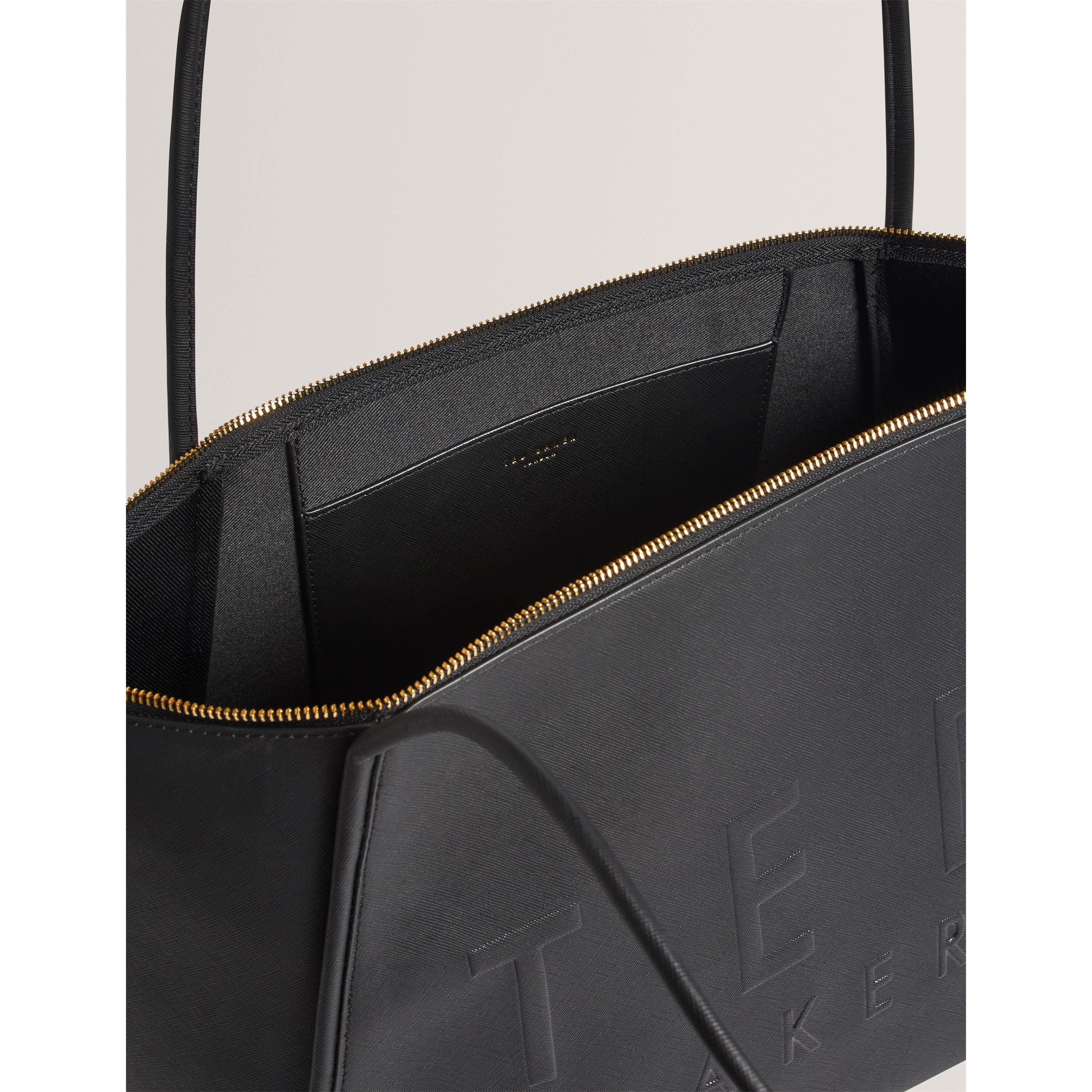 Black - Ted Baker - Ted L Tote Bag Ld71 - 4