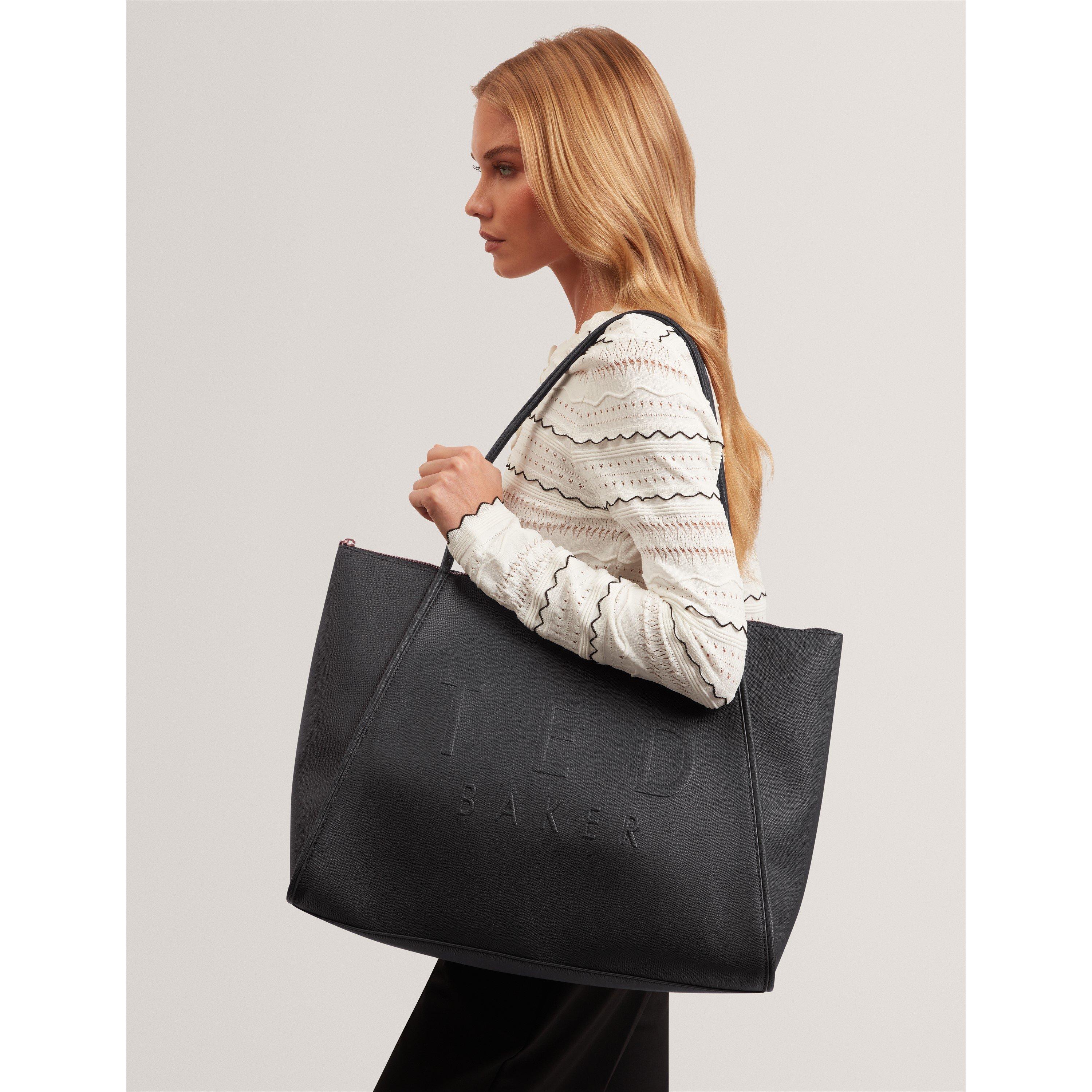 Black - Ted Baker - Ted L Tote Bag Ld71 - 5