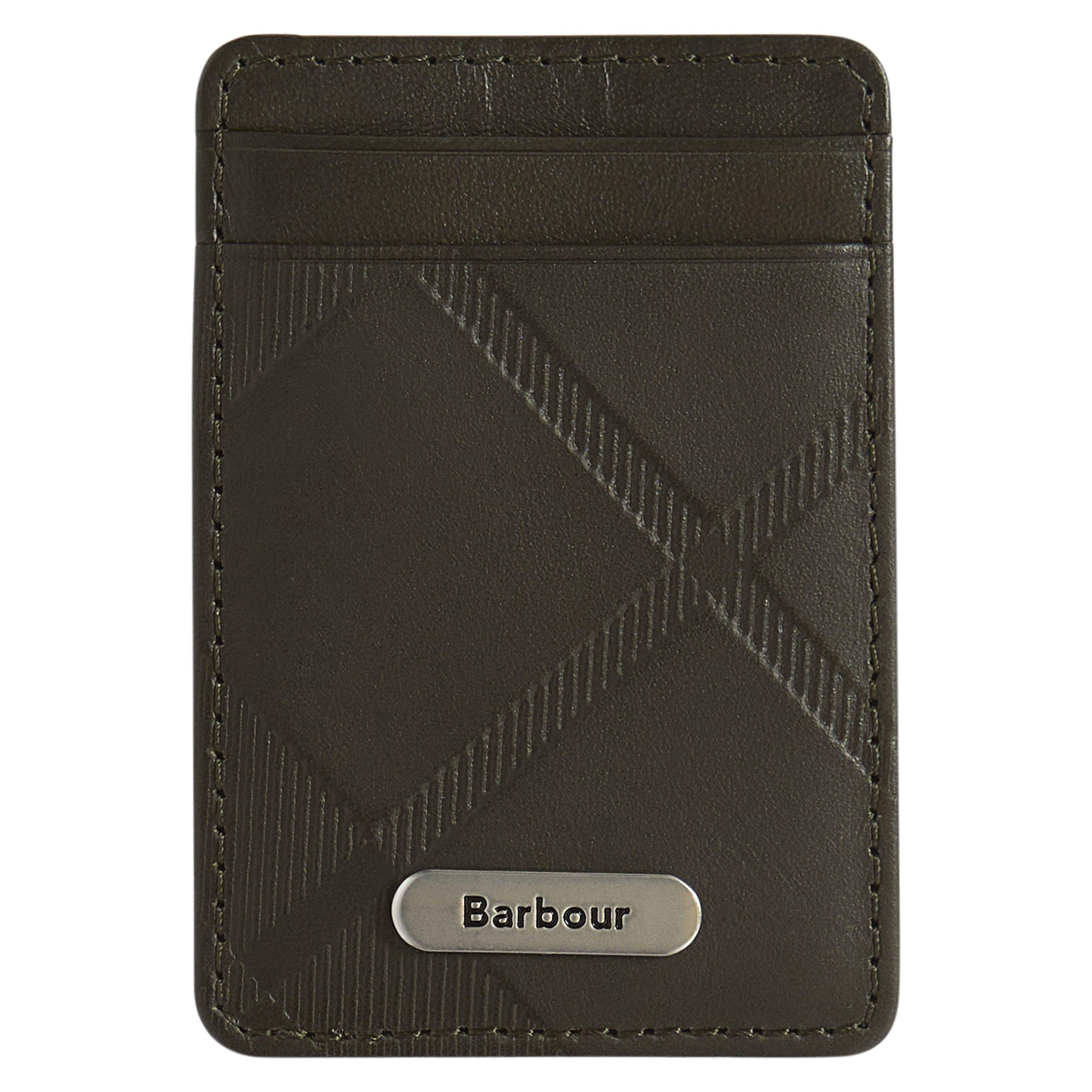 Dark Olive - Barbour - Brunton Leather Card Holder - 2