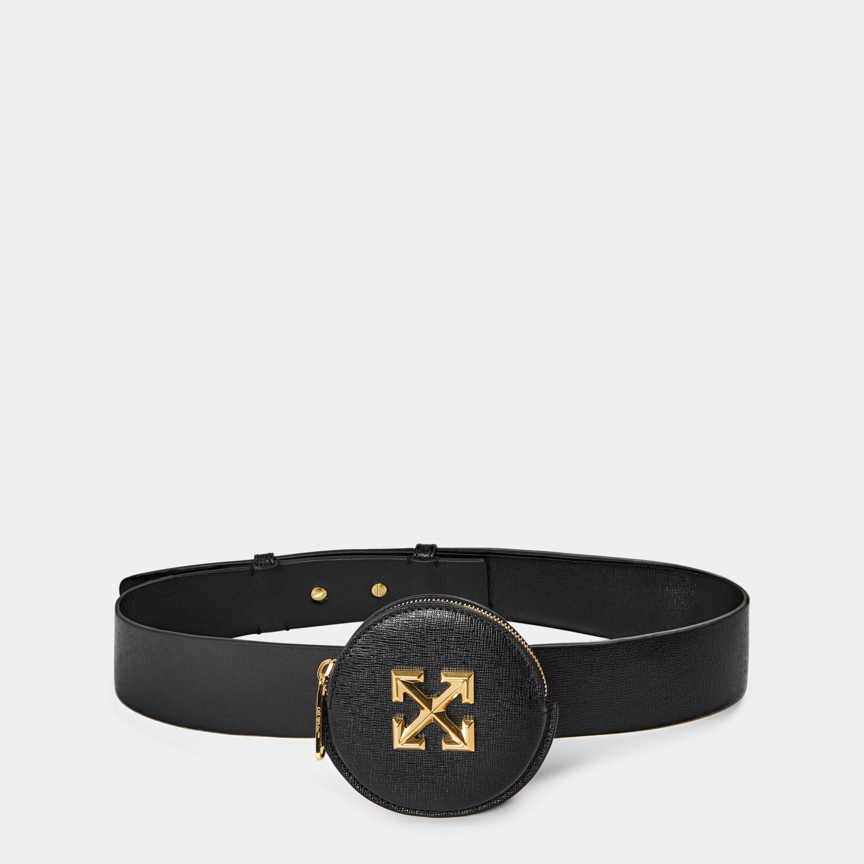 Black - Off White - Women's  Coin Stripe Wallet Coin Purse - 1