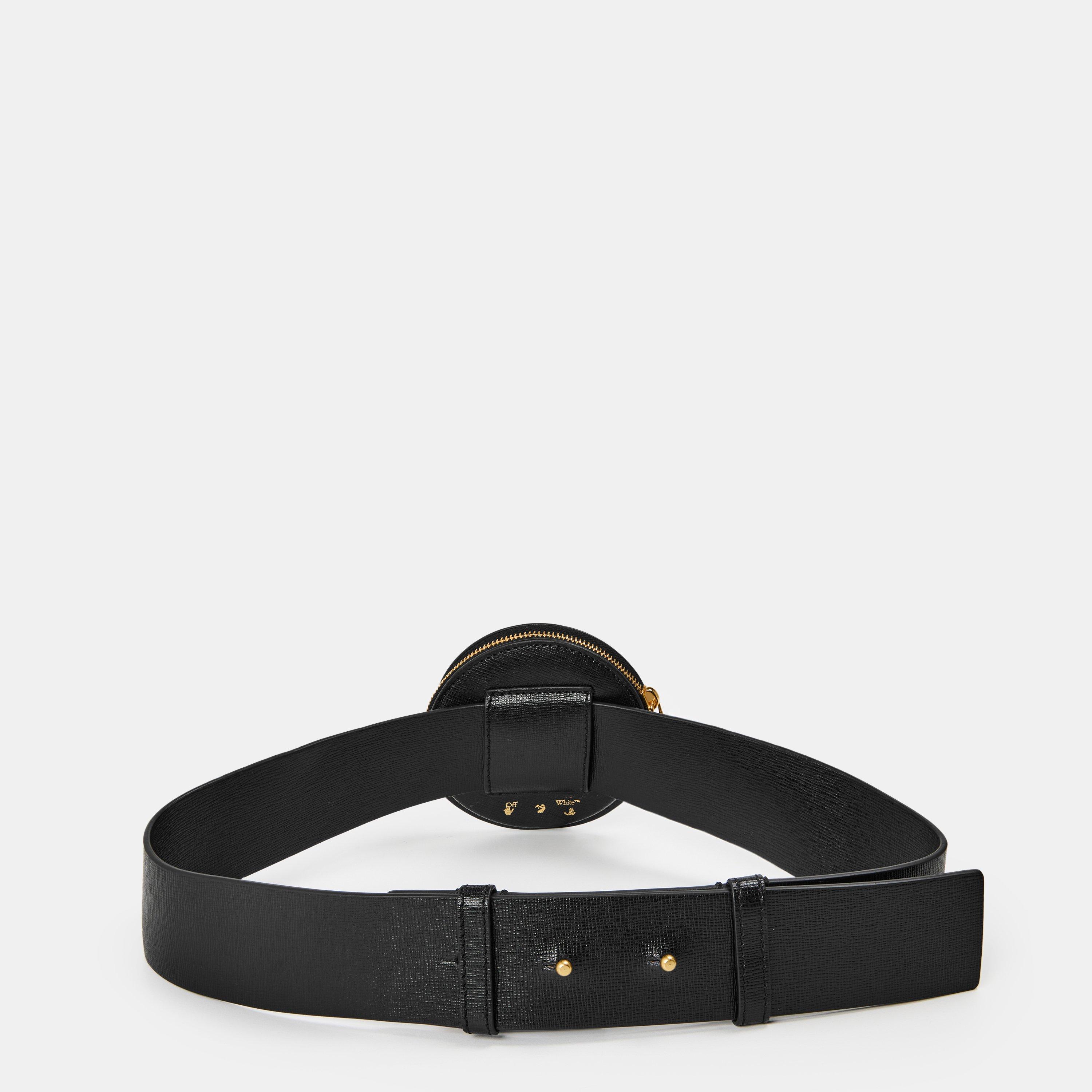 Black - Off White - Women's  Coin Stripe Wallet Coin Purse - 2