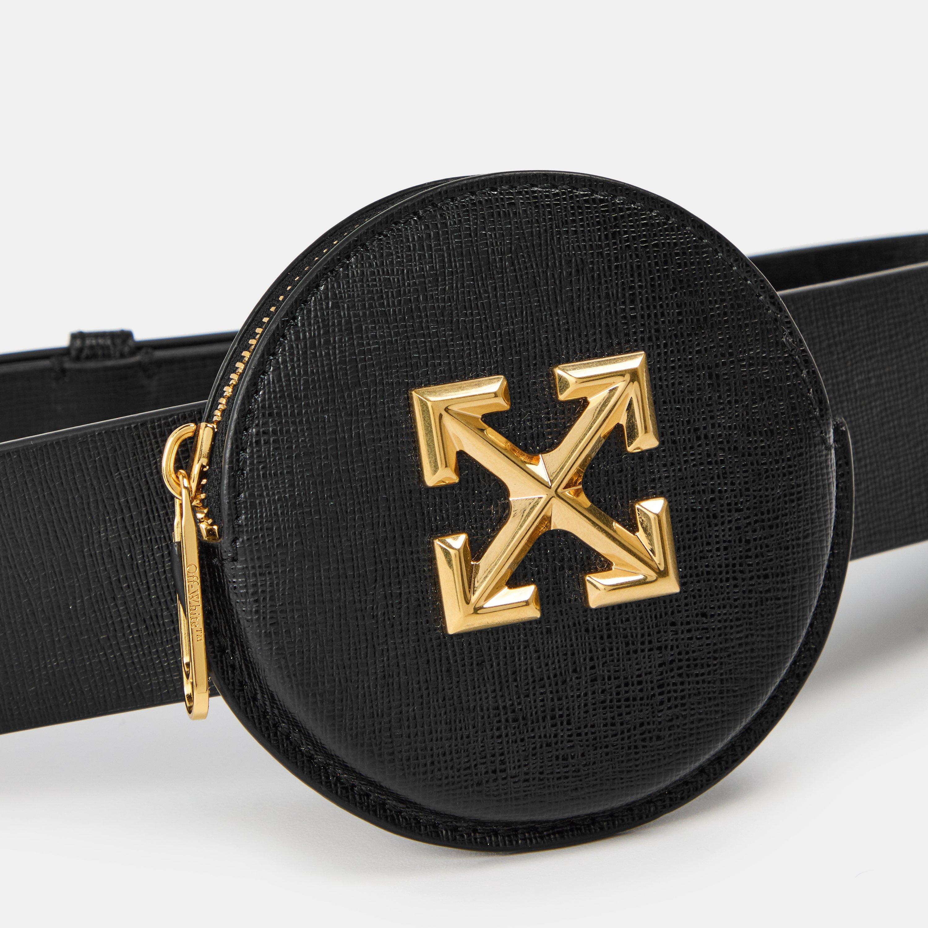 Black - Off White - Women's  Coin Stripe Wallet Coin Purse - 4