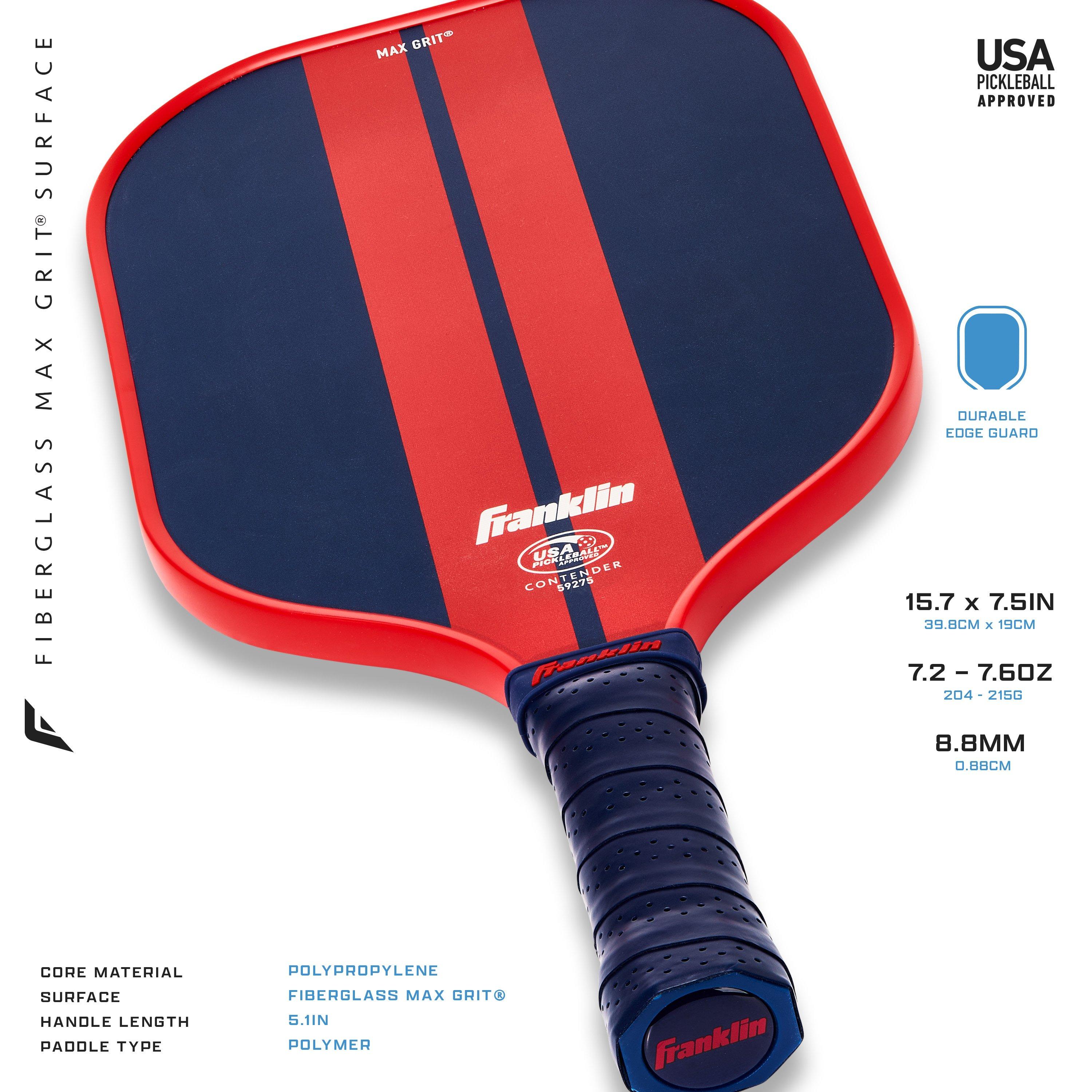 Meerkleurig - Franklin Sports - Core Paddle Pickleball Racket - 4