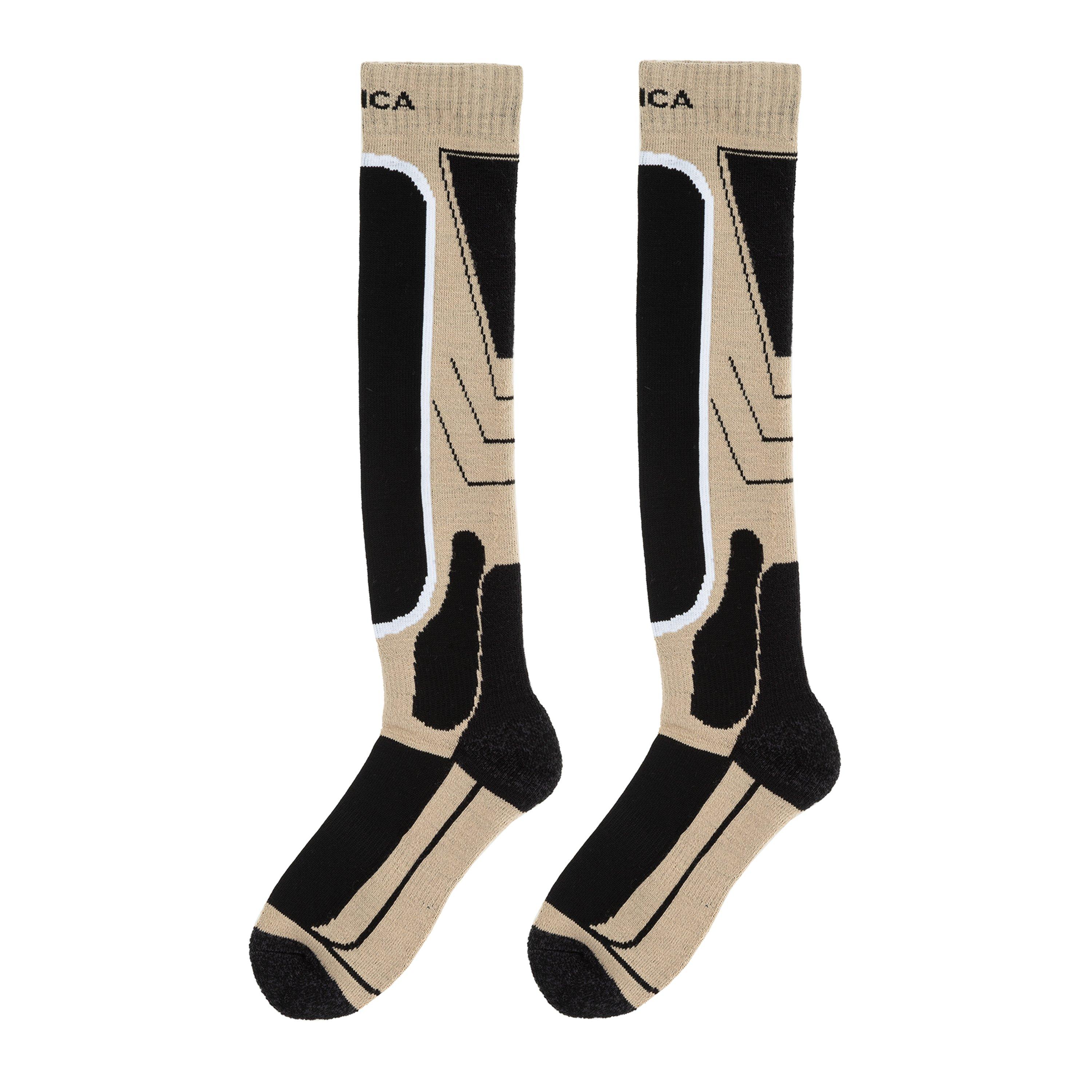 Nevica Women's Meribel 2 Pack Ski Sock - Oxford Tan - Ladies 4-8