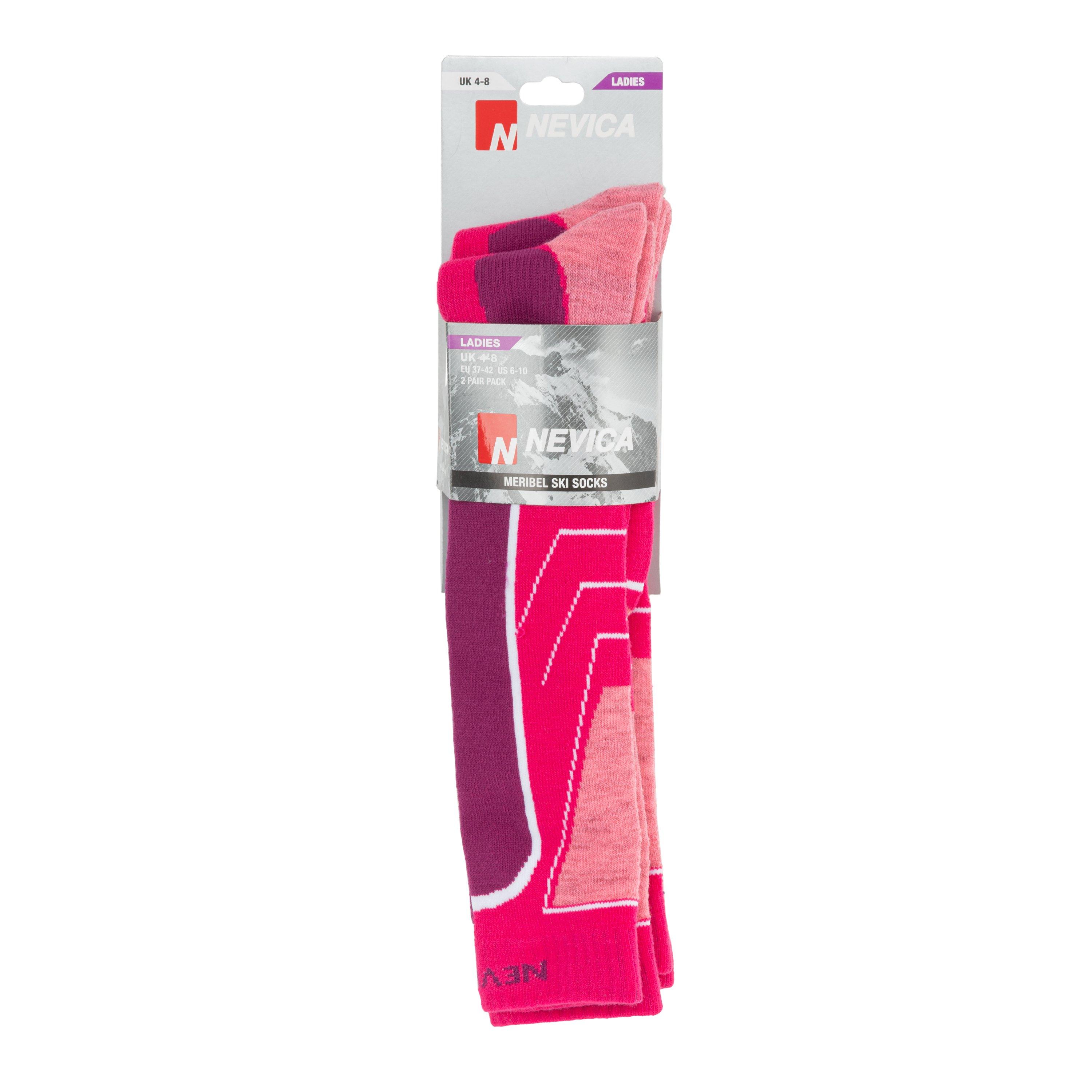 Roze - Nevica - Meribel 2 Pack Ski Sock Womens - 6