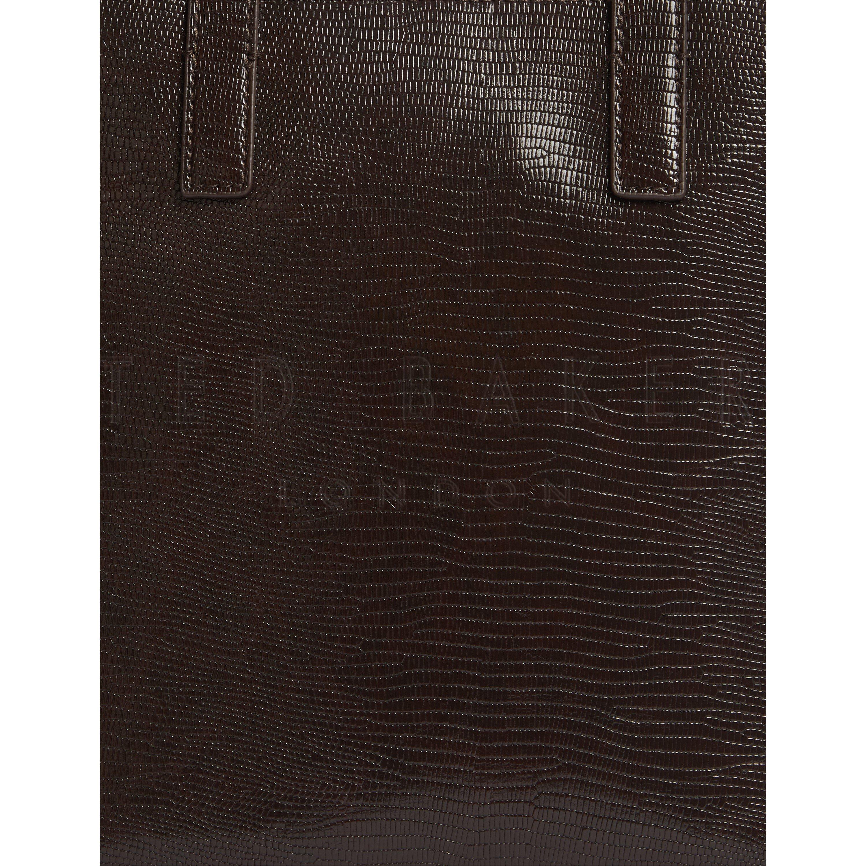 Dk-Brown - Ted Baker - Ted S Lizard Tote Ld71 - 2