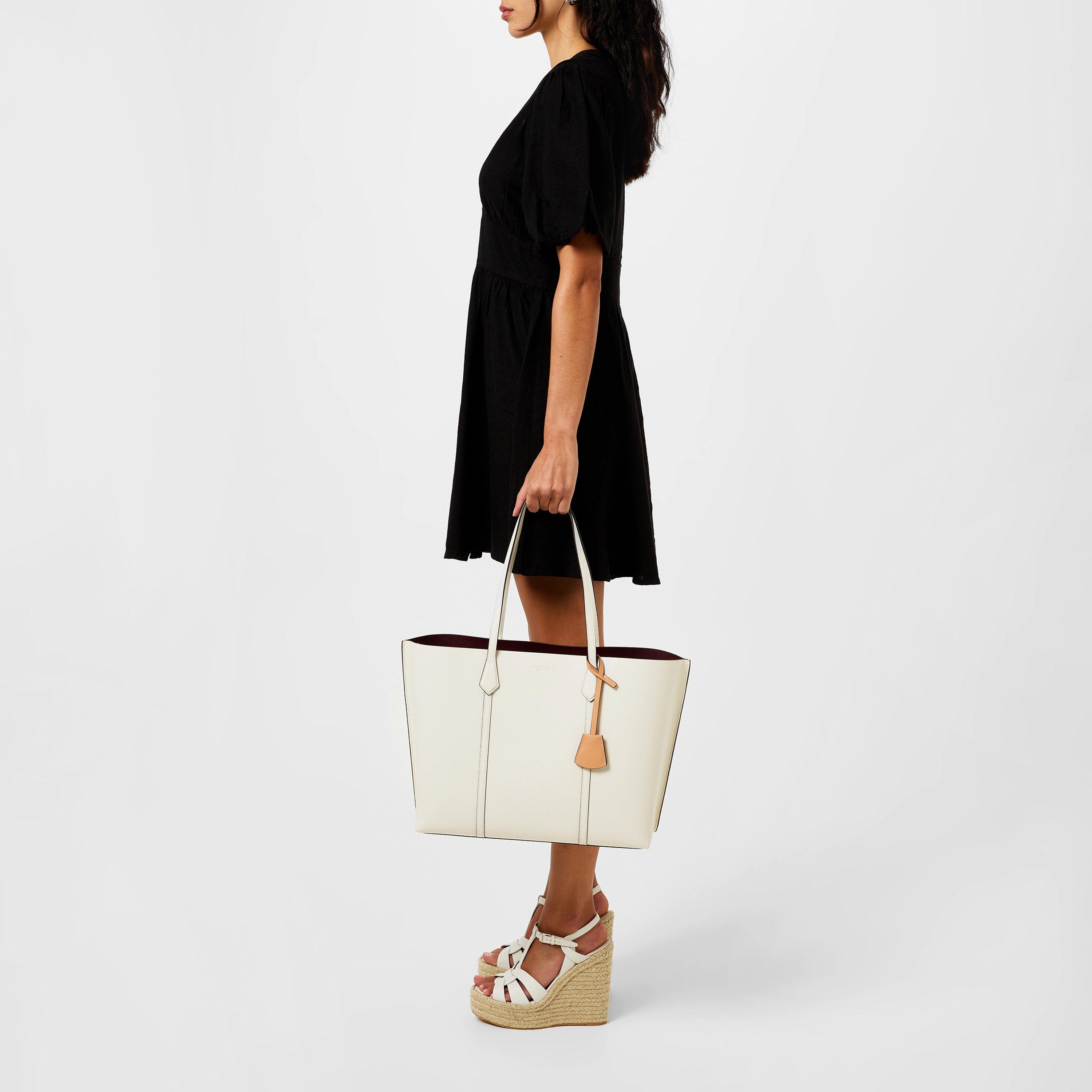 New Ivory - Tory Burch - Womens Triple Tote Bag - 6