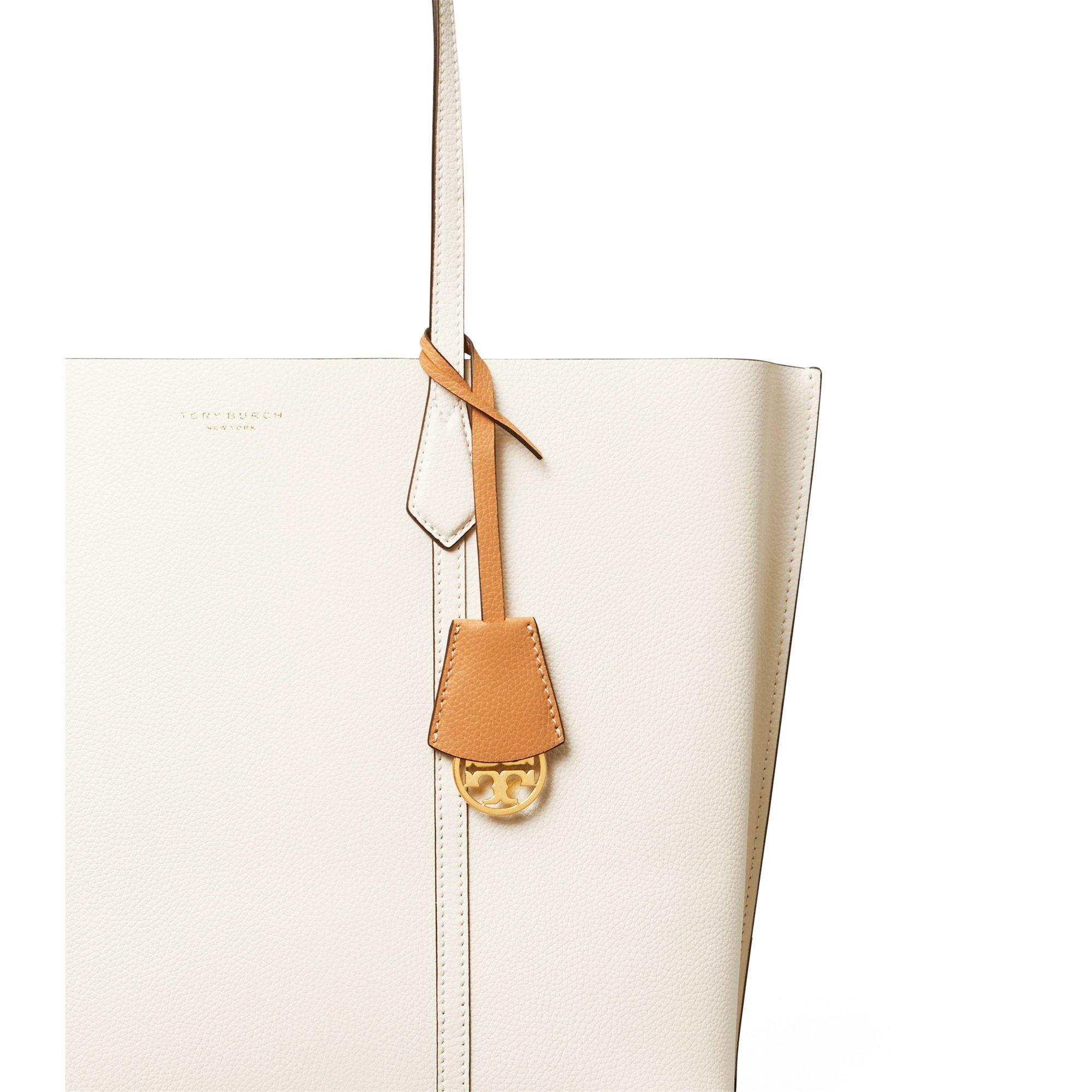 New Ivory - Tory Burch - Womens Triple Tote Bag - 4