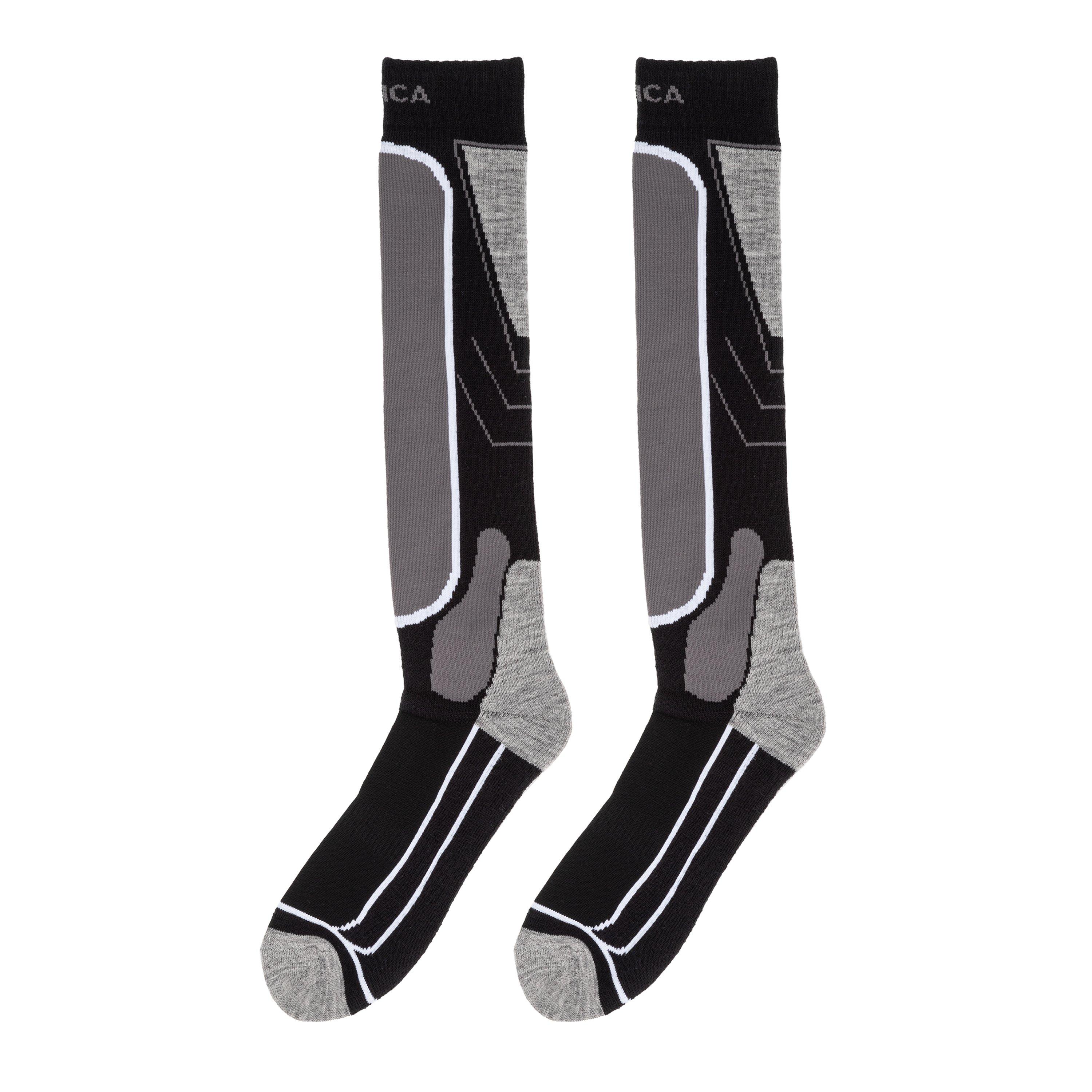 Black - Nevica - Meribel 2 Pack Ski Sock Juniors - 1