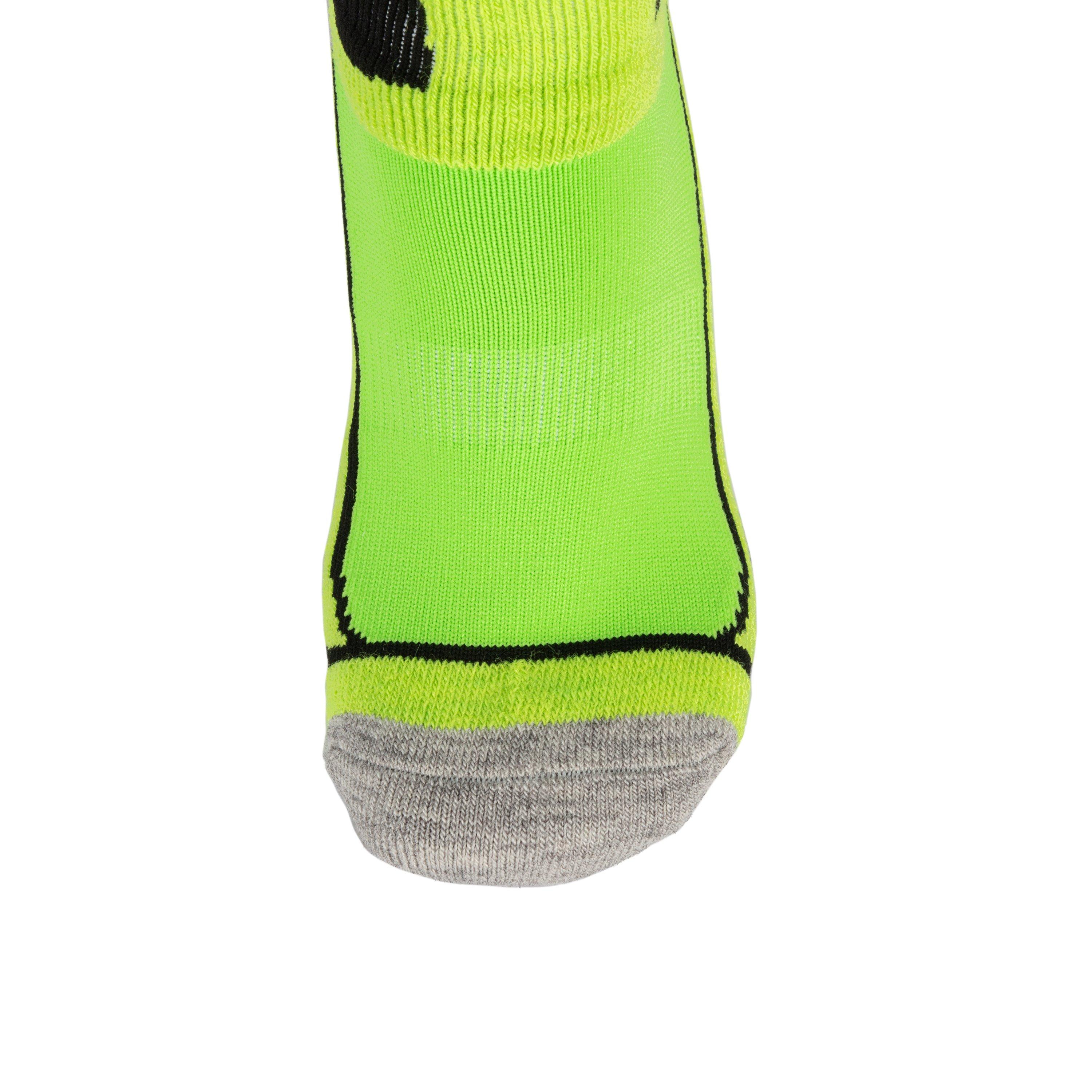Lime Green - Nevica - Meribel 2 Pack Ski Sock Juniors - 4