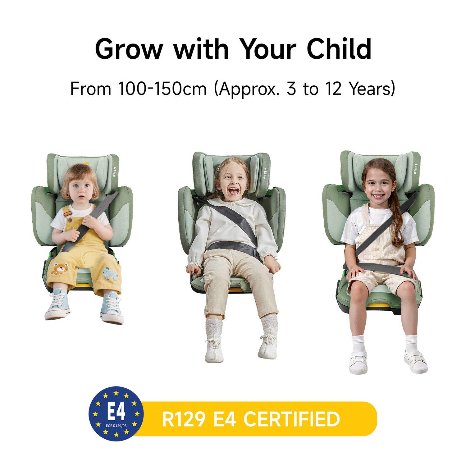 Green - JoviKids - JoviKids Rober Folding Booster Car Seat - Green - 2