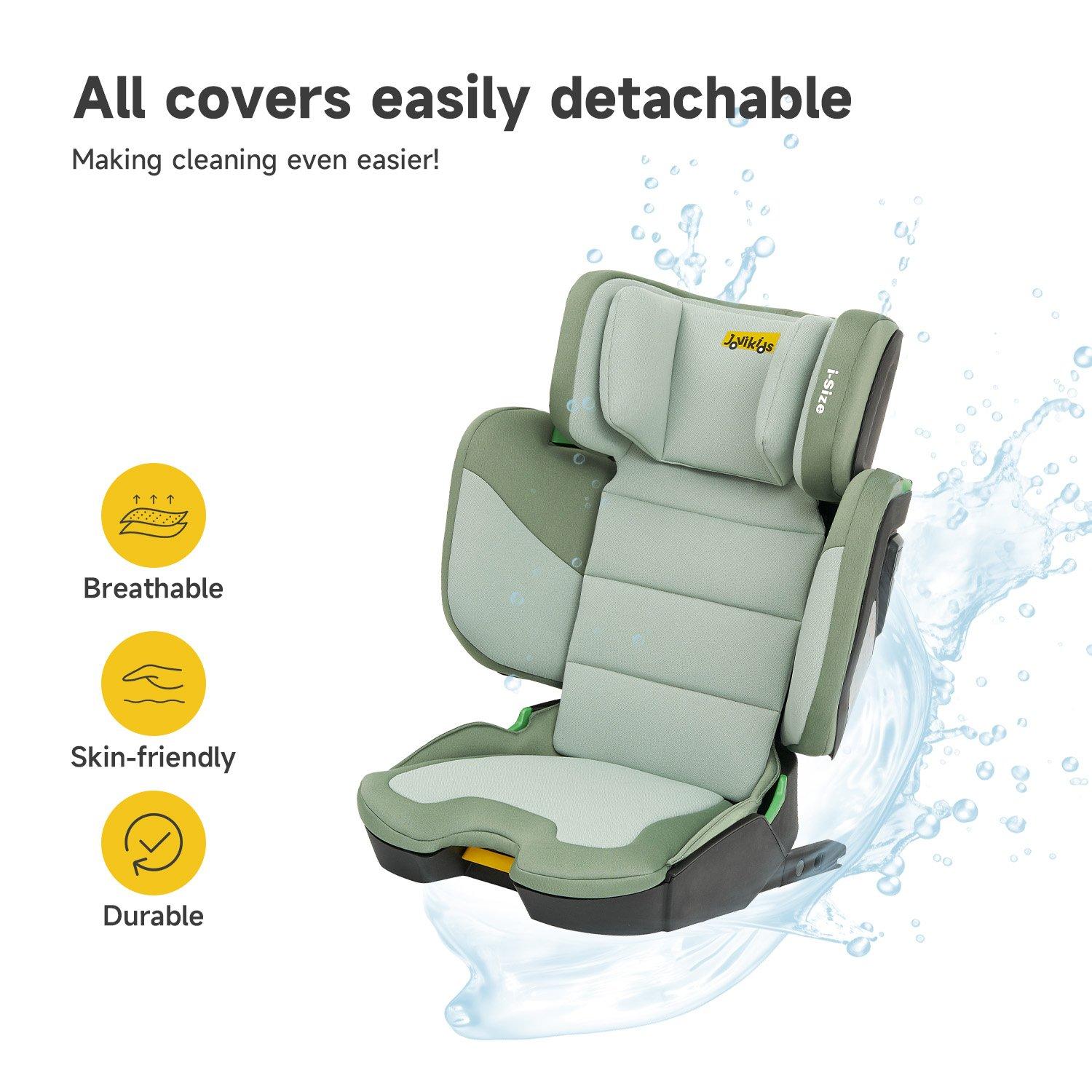 Green - JoviKids - JoviKids Rober Folding Booster Car Seat - Green - 11