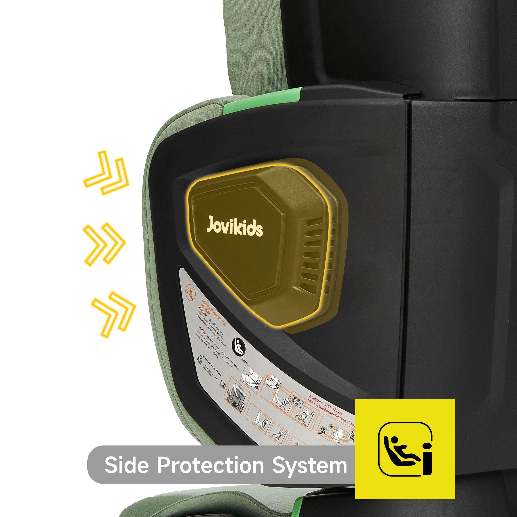 Green - JoviKids - JoviKids Rober Folding Booster Car Seat - Green - 5