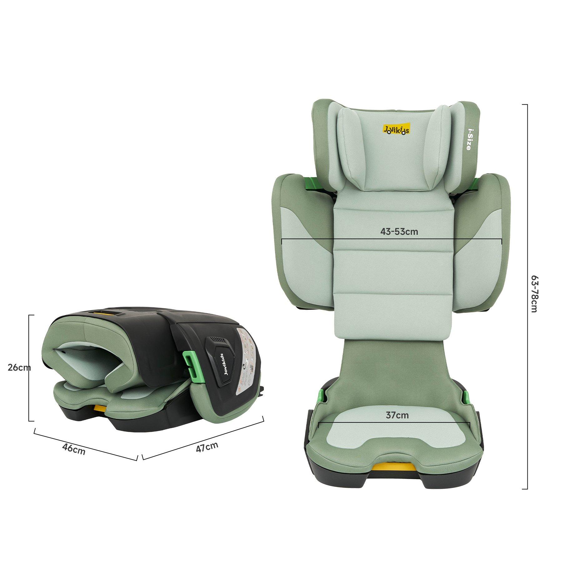 Green - JoviKids - JoviKids Rober Folding Booster Car Seat - Green - 7